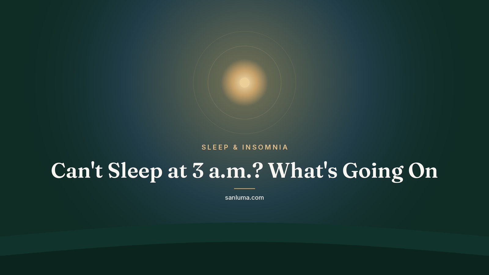 Can't Sleep at 3 a.m.? What's Going On