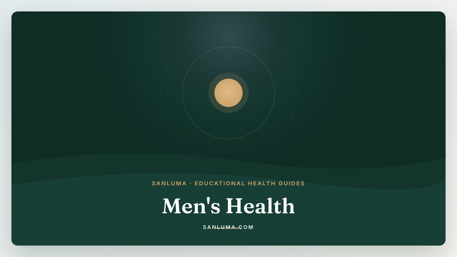 Men's Health educational health guides — SanLuma collection banner