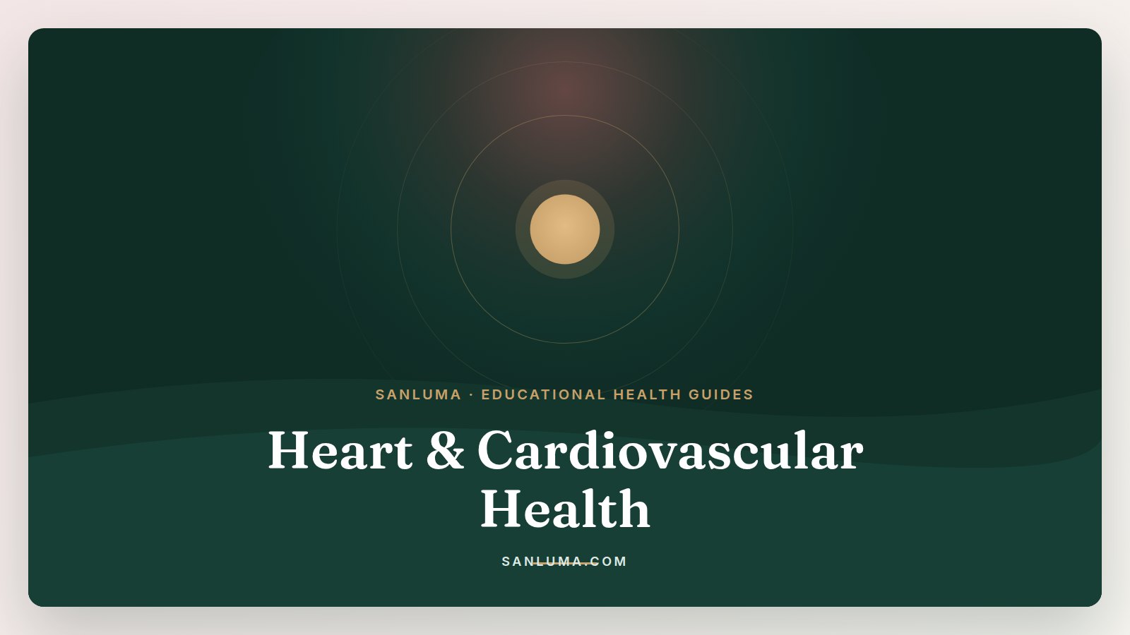 Heart & Cardiovascular Health educational health guides — SanLuma collection banner