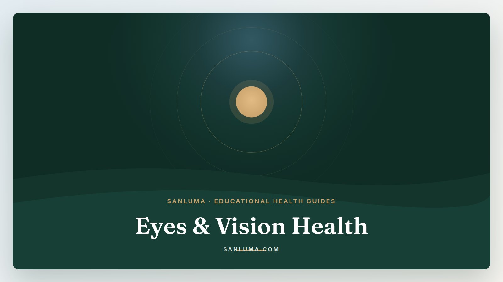 Eyes & Vision Health educational health guides — SanLuma collection banner
