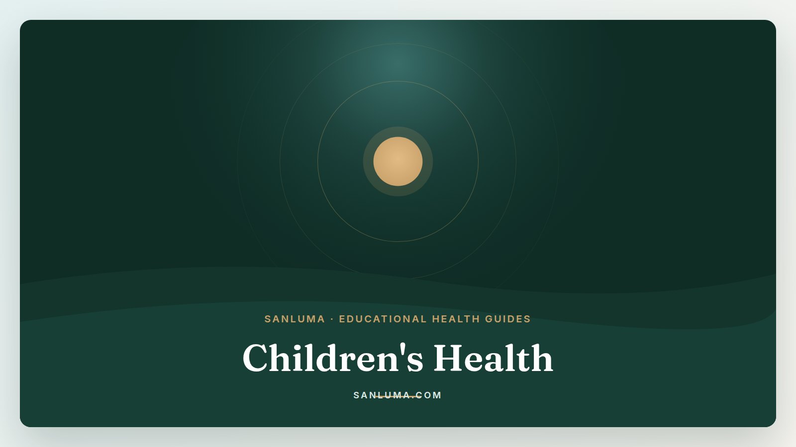 Children's Health educational health guides — SanLuma collection banner