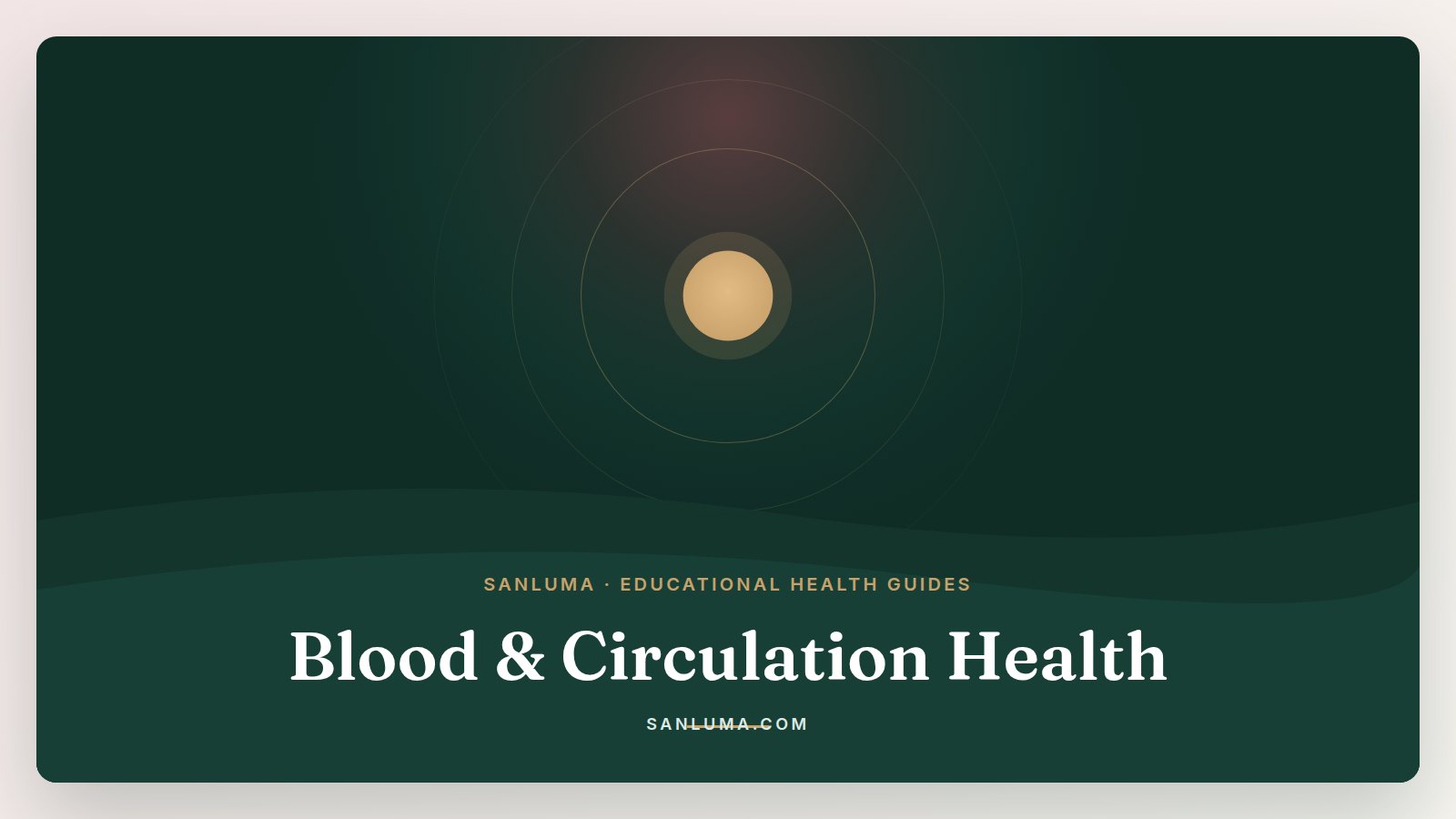 Blood & Circulation Health educational health guides — SanLuma collection banner