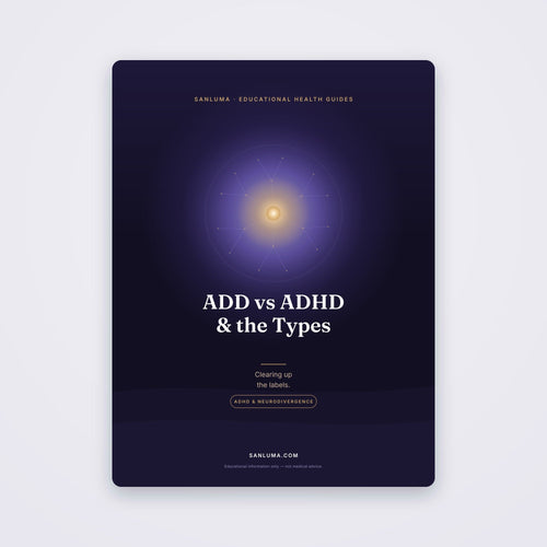 ADD vs ADHD & Types of ADHD | SanLuma health guide cover
