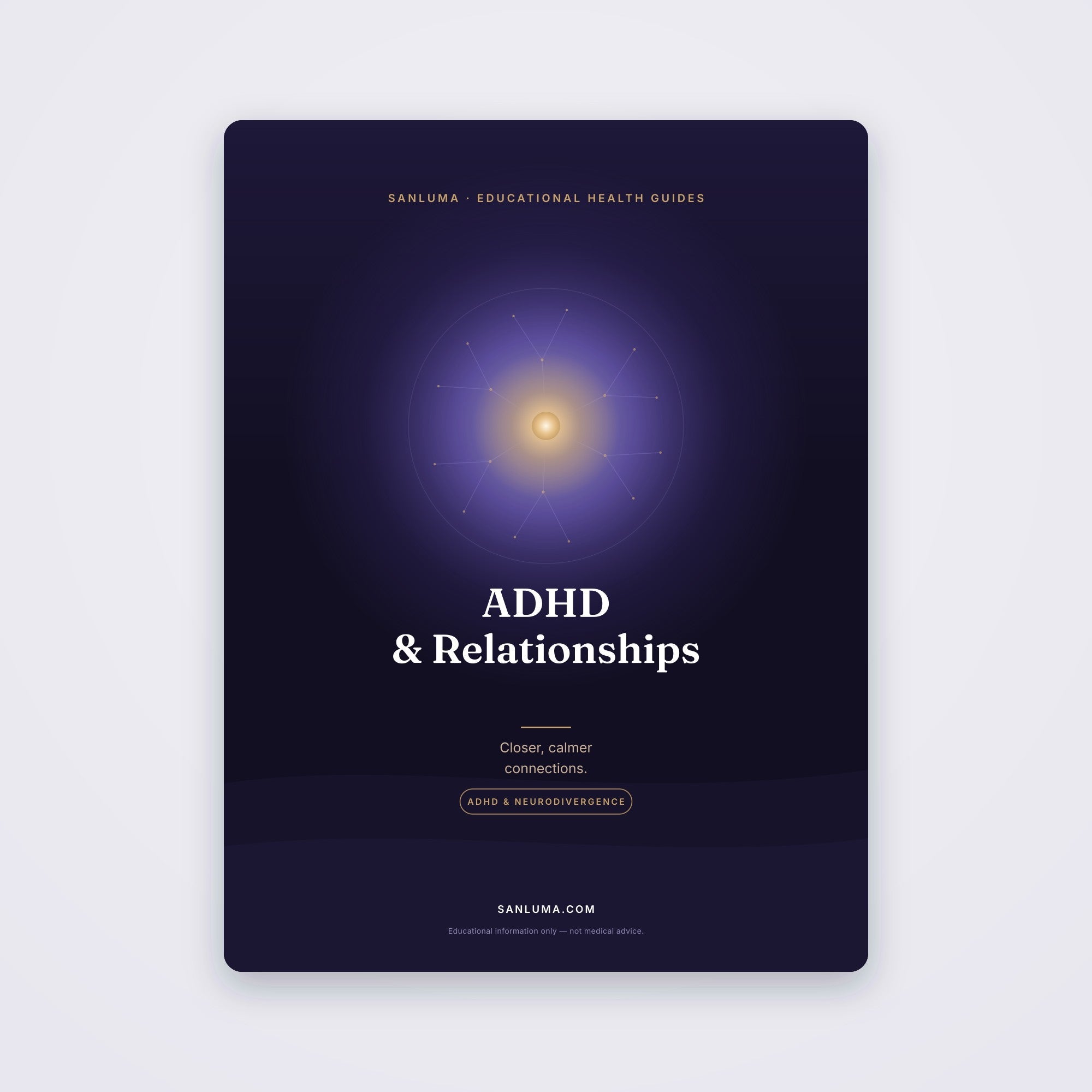 ADHD & Relationships | SanLuma health guide cover