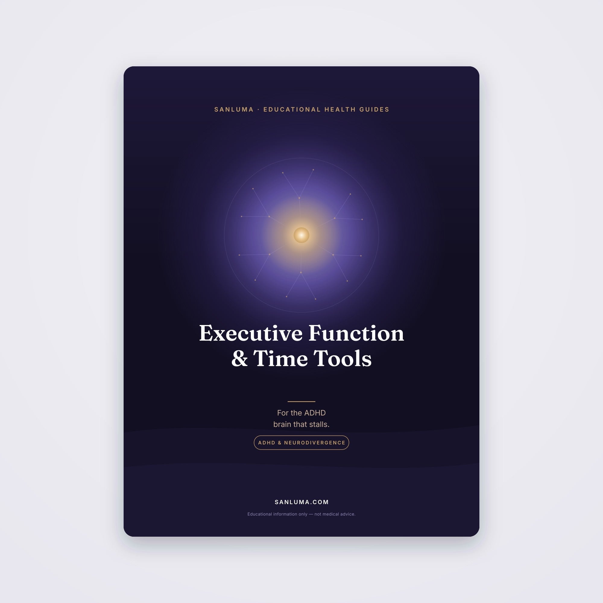 Executive Function & Time-Management Tools for ADHD | SanLuma health guide cover