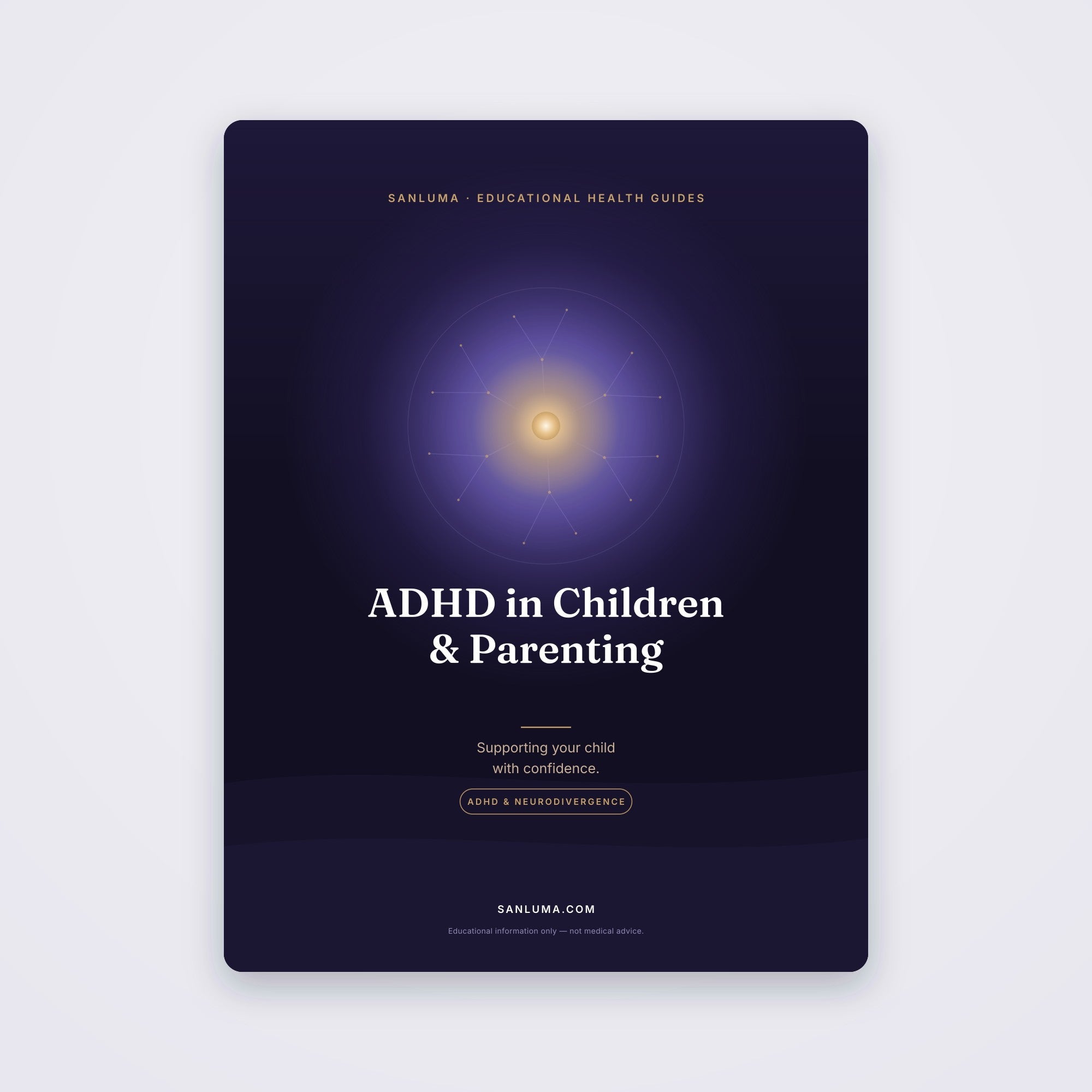 ADHD in Children & Parenting | SanLuma health guide cover