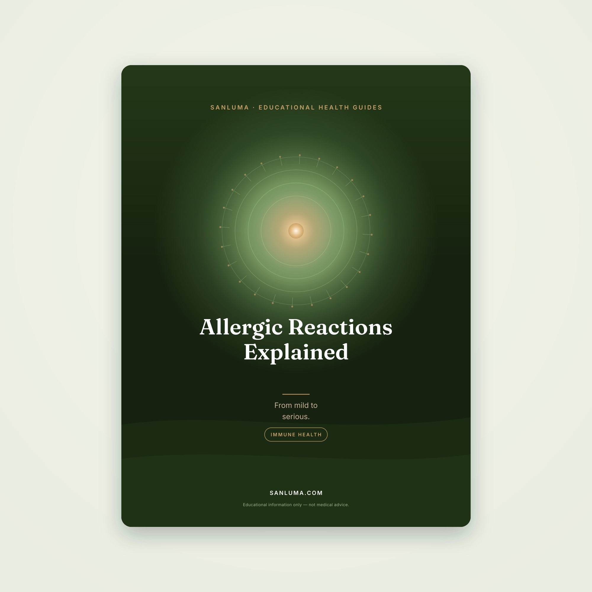 Allergic Reactions Explained — Mild to Serious | SanLuma health guide cover