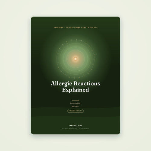 Allergic Reactions Explained — Mild to Serious | SanLuma health guide cover