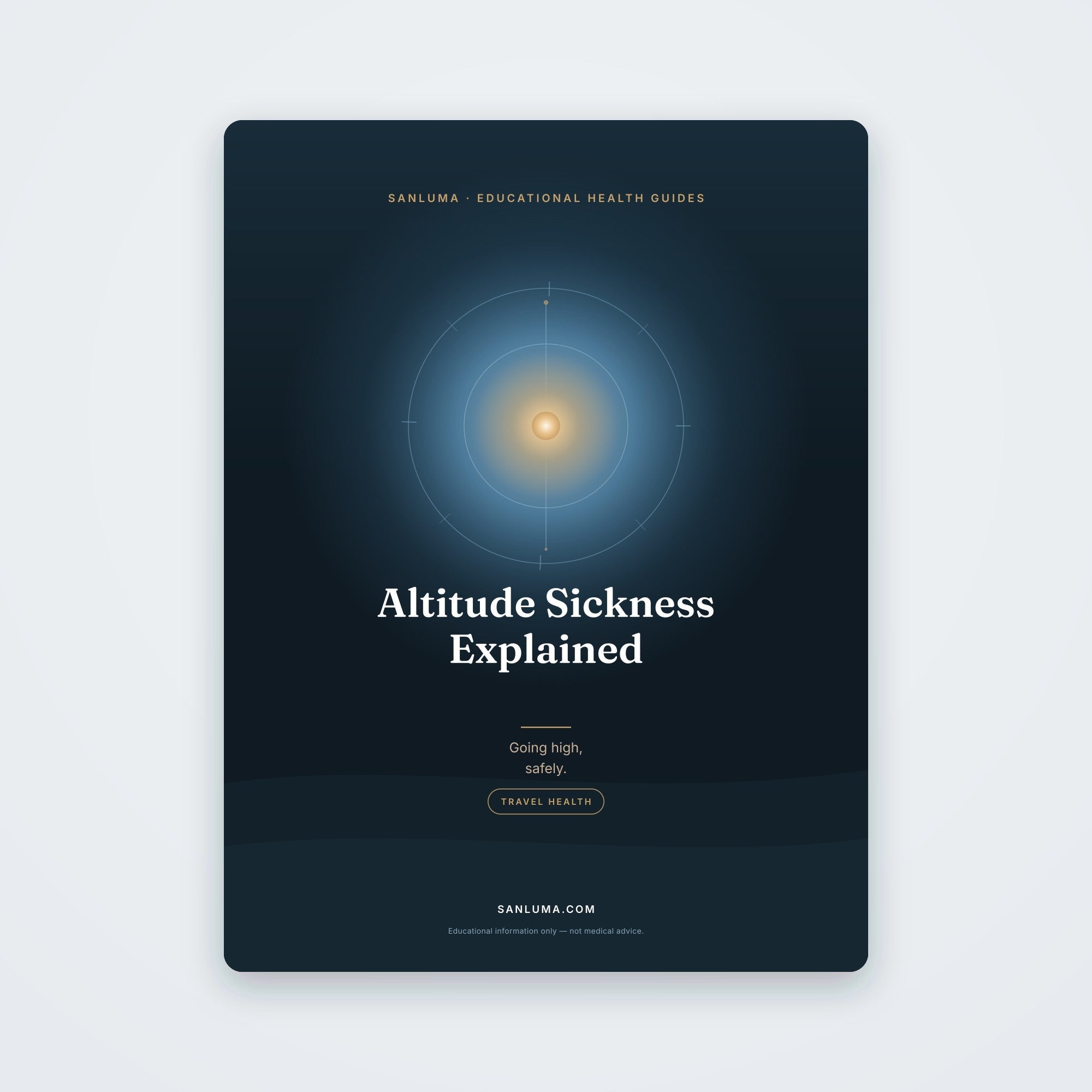 Altitude Sickness Explained | SanLuma health guide cover