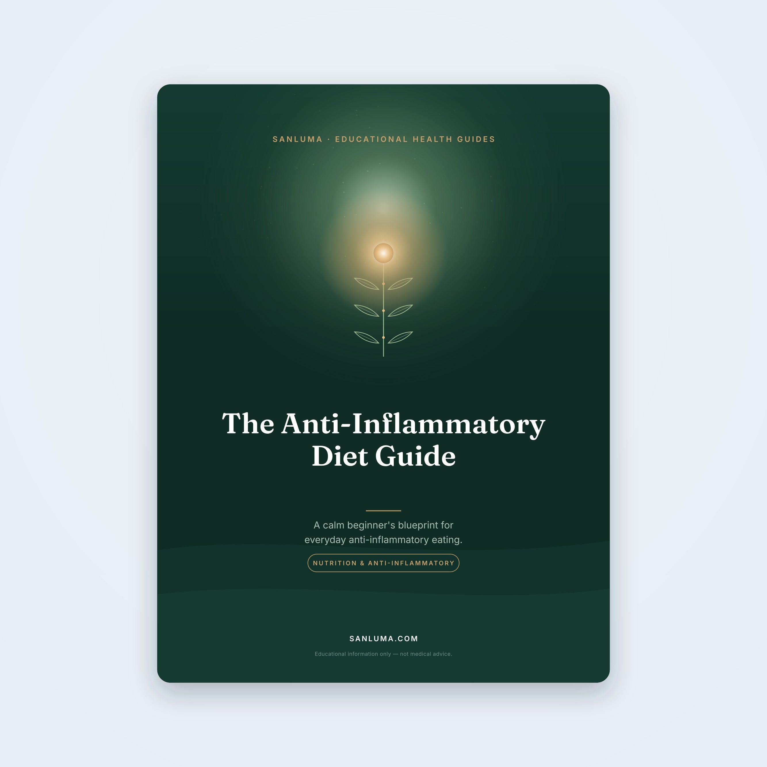 The Anti-Inflammatory Diet Guide — educational PDF guide by SanLuma
