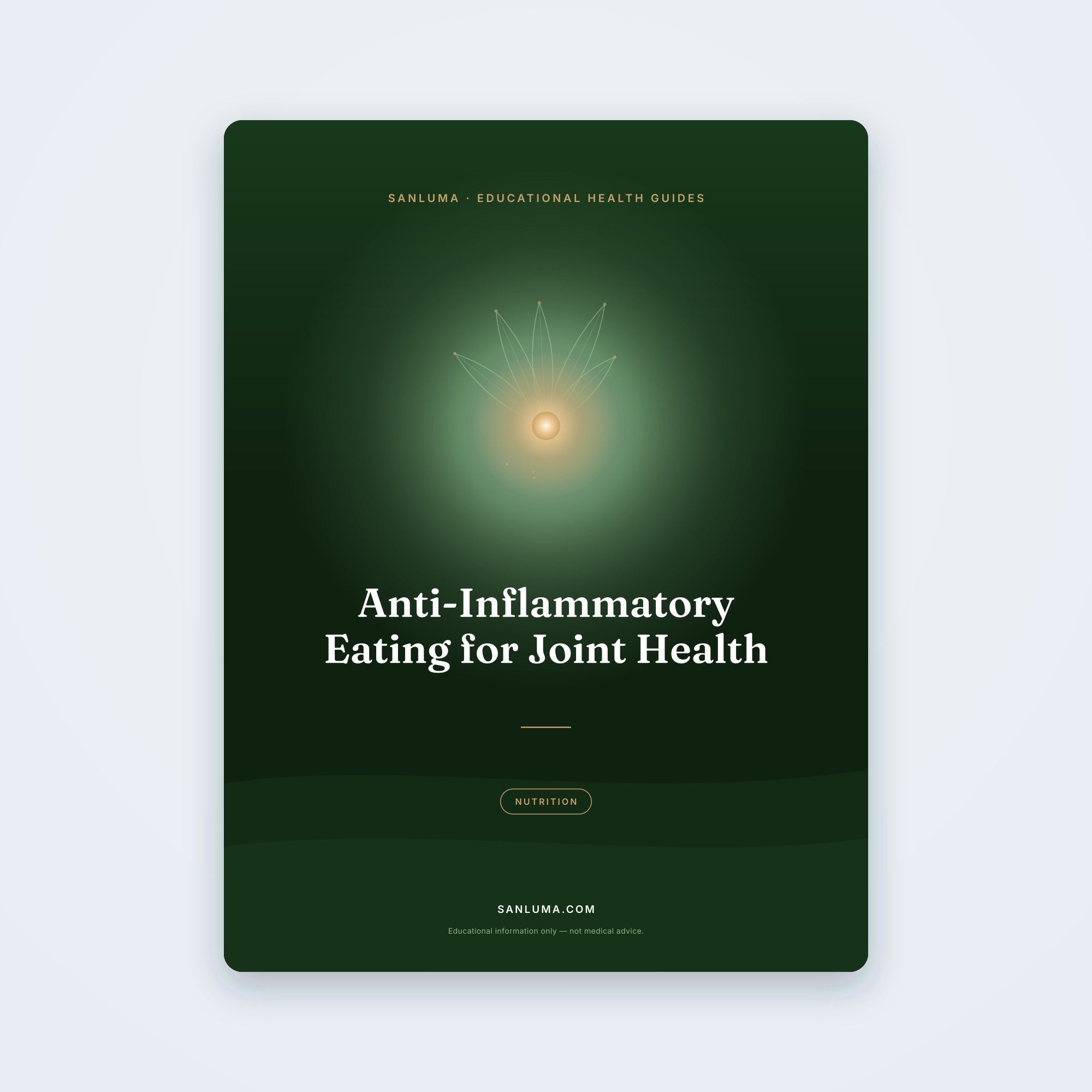Anti-Inflammatory Eating for Joint Health | SanLuma health guide cover