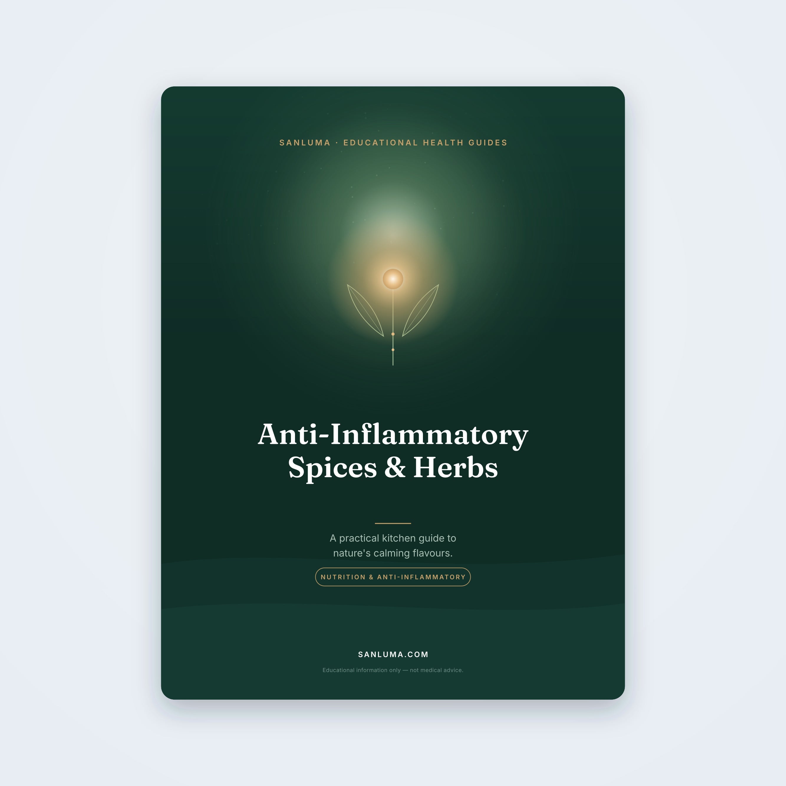 Anti-Inflammatory Spices & Herbs — educational PDF guide by SanLuma
