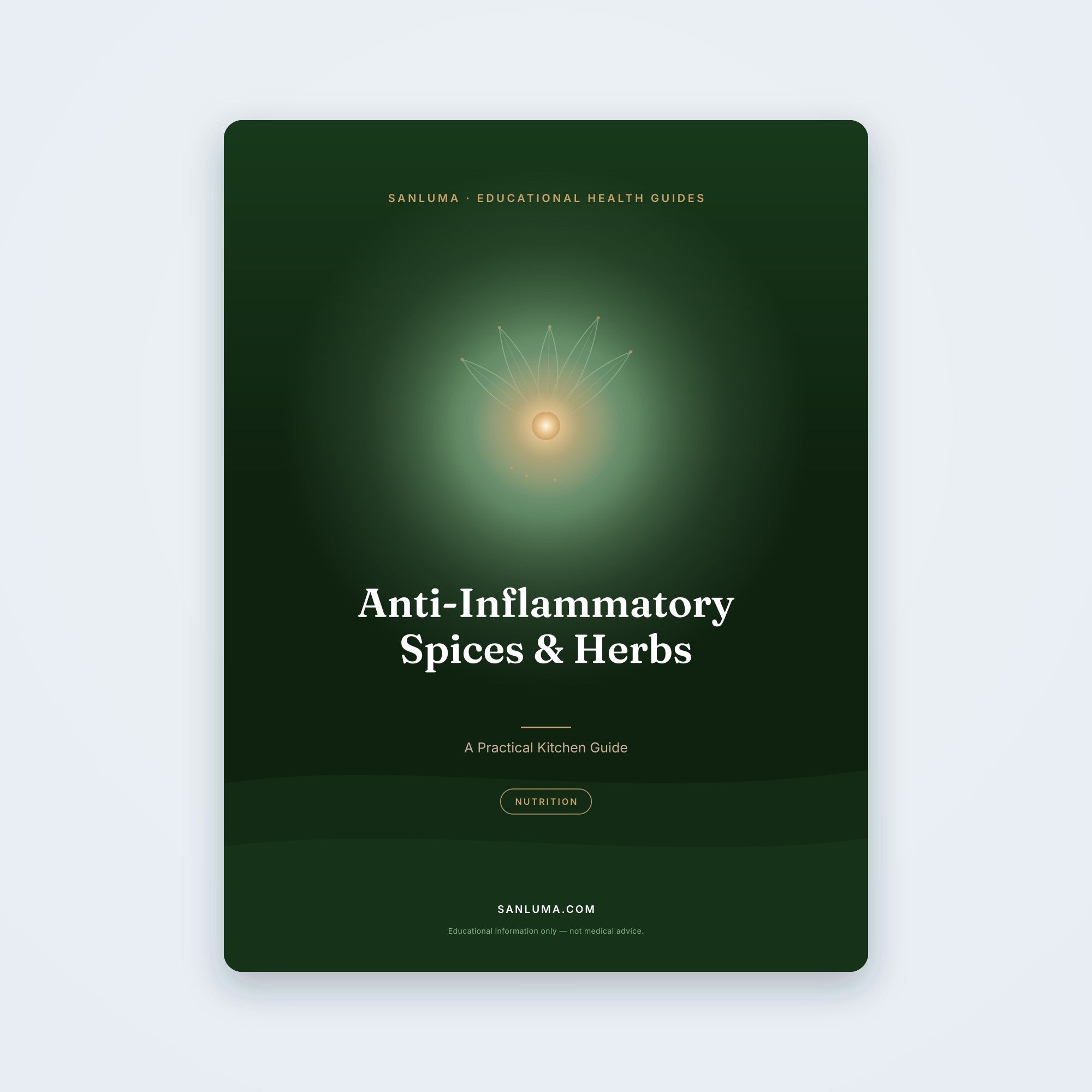 Anti-Inflammatory Spices & Herbs — A Practical Kitchen Guide | SanLuma health guide cover