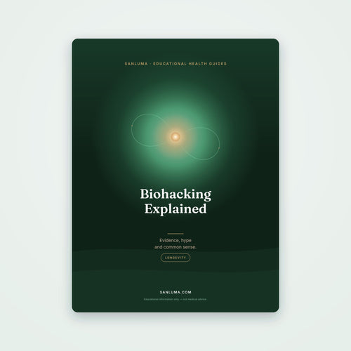 Biohacking Explained — Evidence vs Hype | SanLuma health guide cover