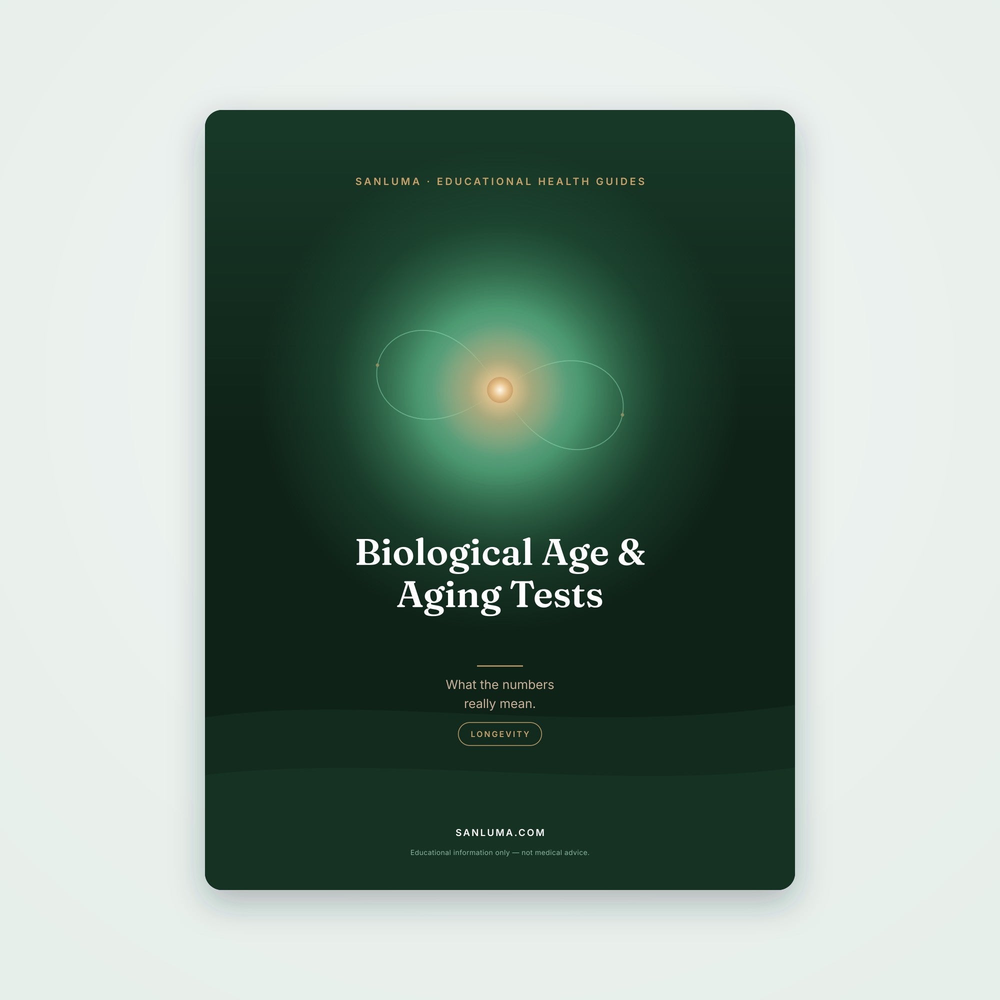 Biological Age & Aging Tests Explained | SanLuma health guide cover