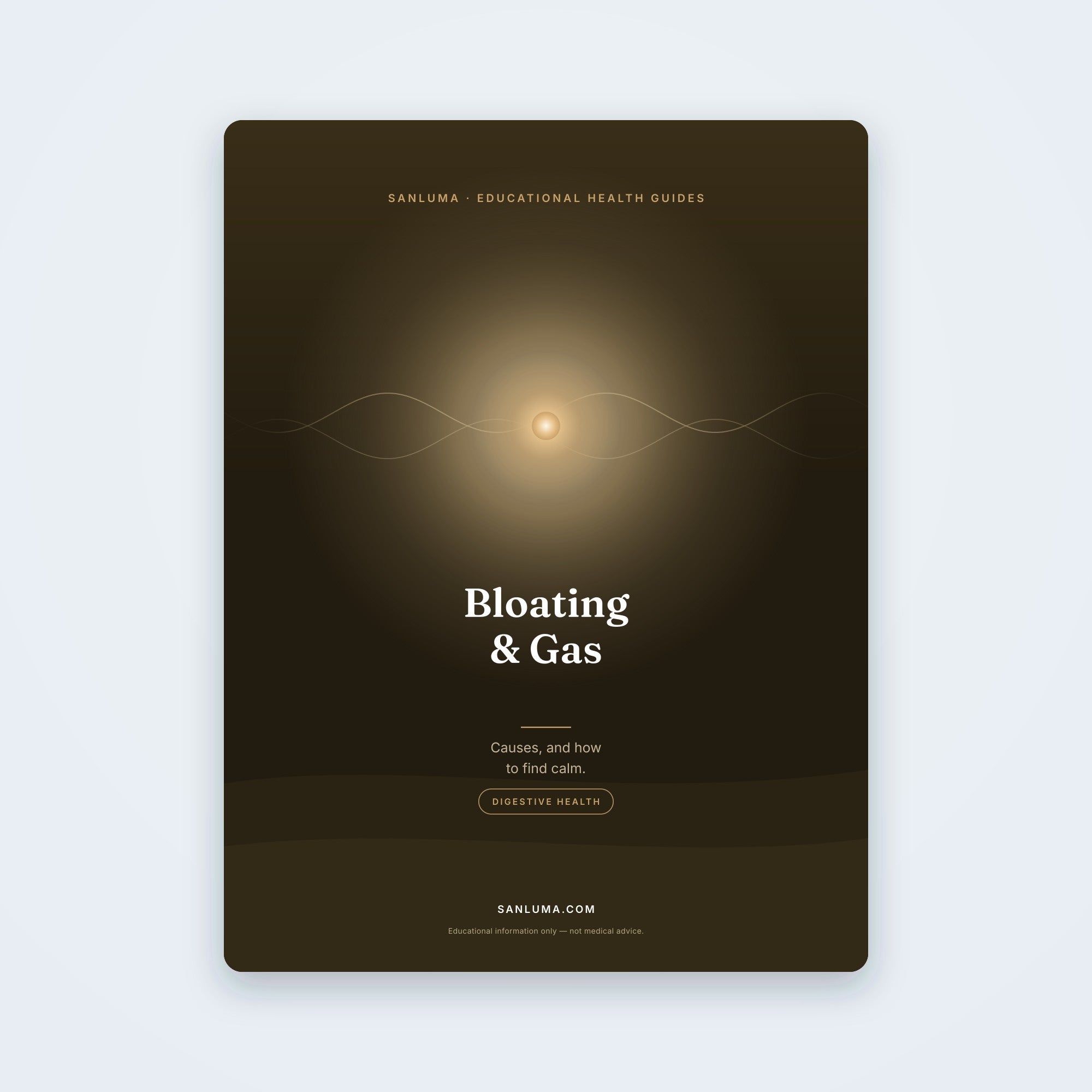 Bloating & Gas — Causes & Calm | SanLuma health guide cover