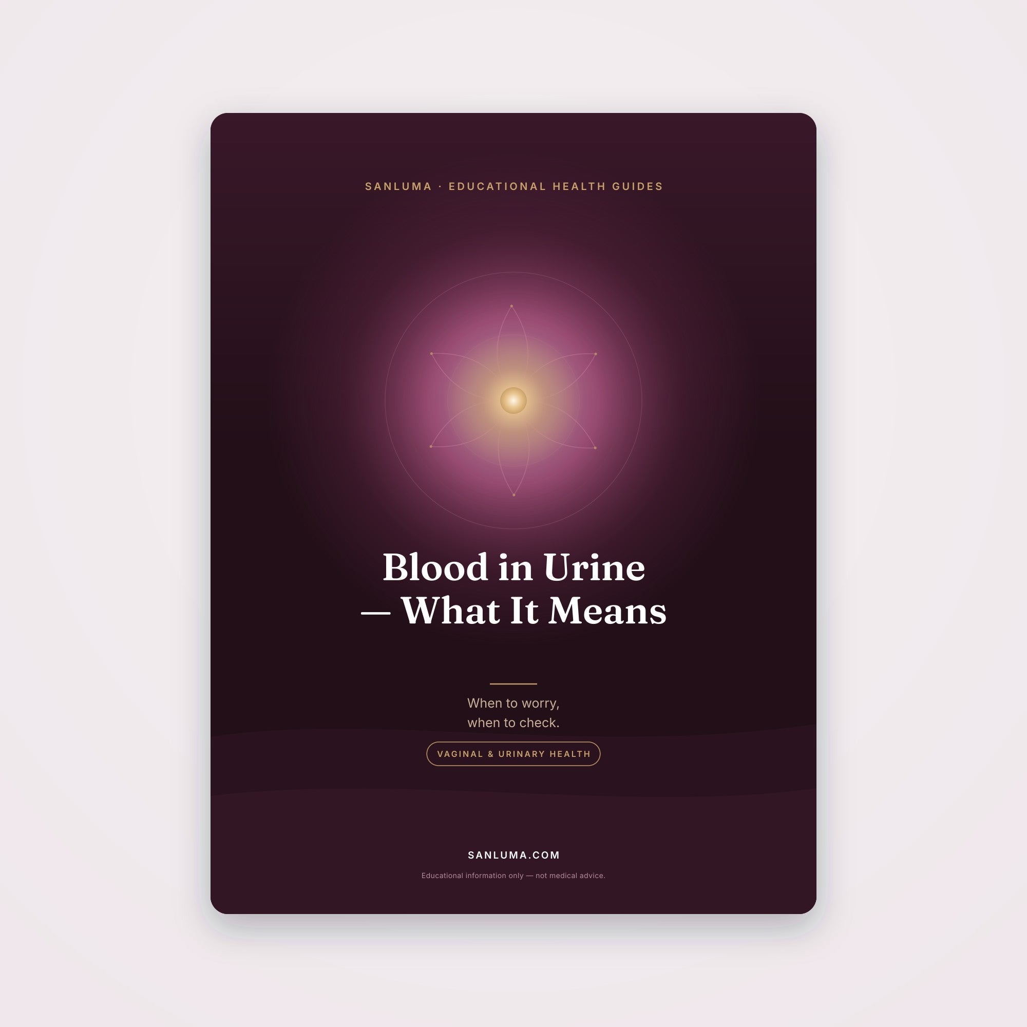 Blood in Urine (Hematuria) — What It Means | SanLuma health guide cover