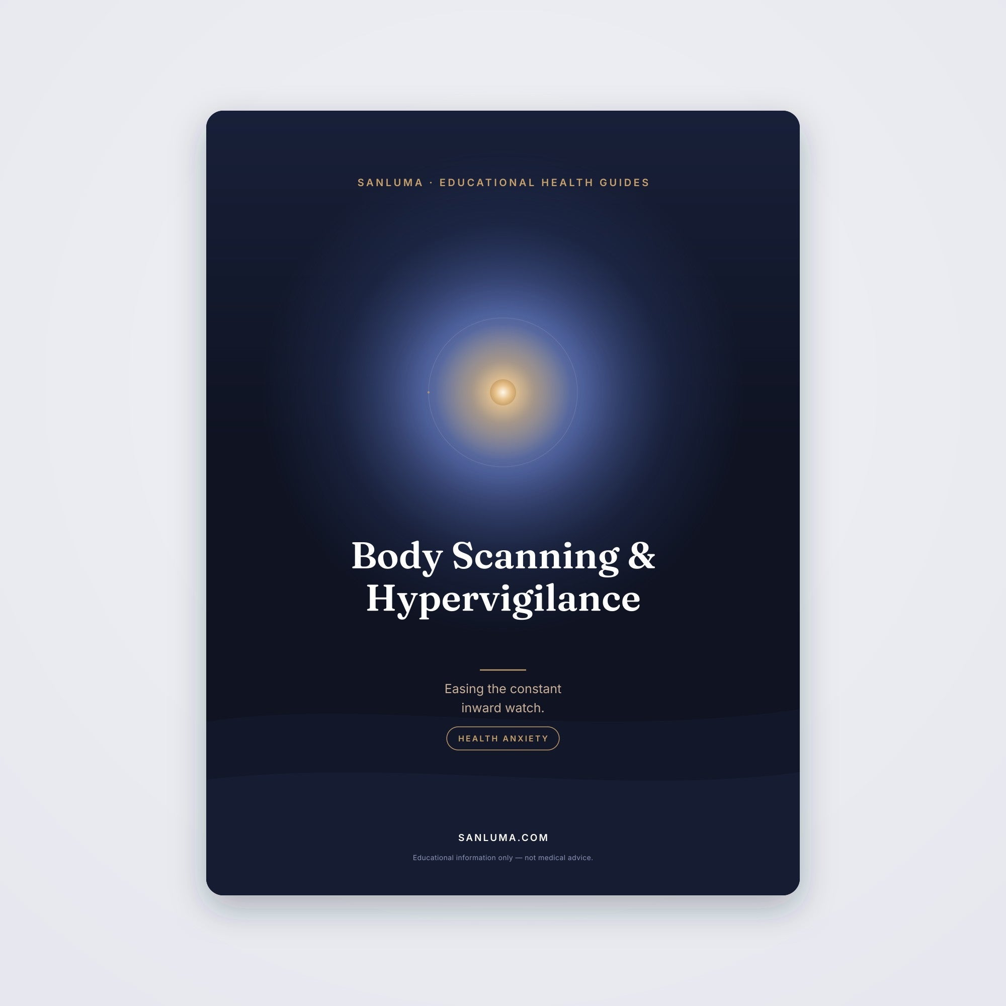 Body Scanning & Bodily Hypervigilance | SanLuma health guide cover
