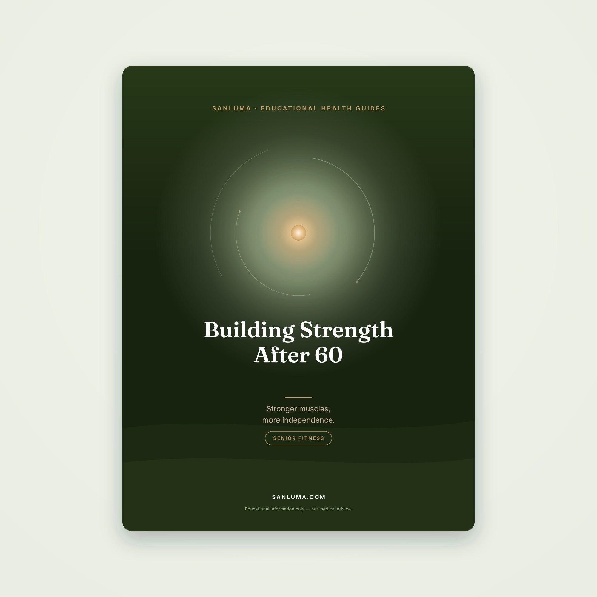 Building Strength After 60 | SanLuma health guide cover