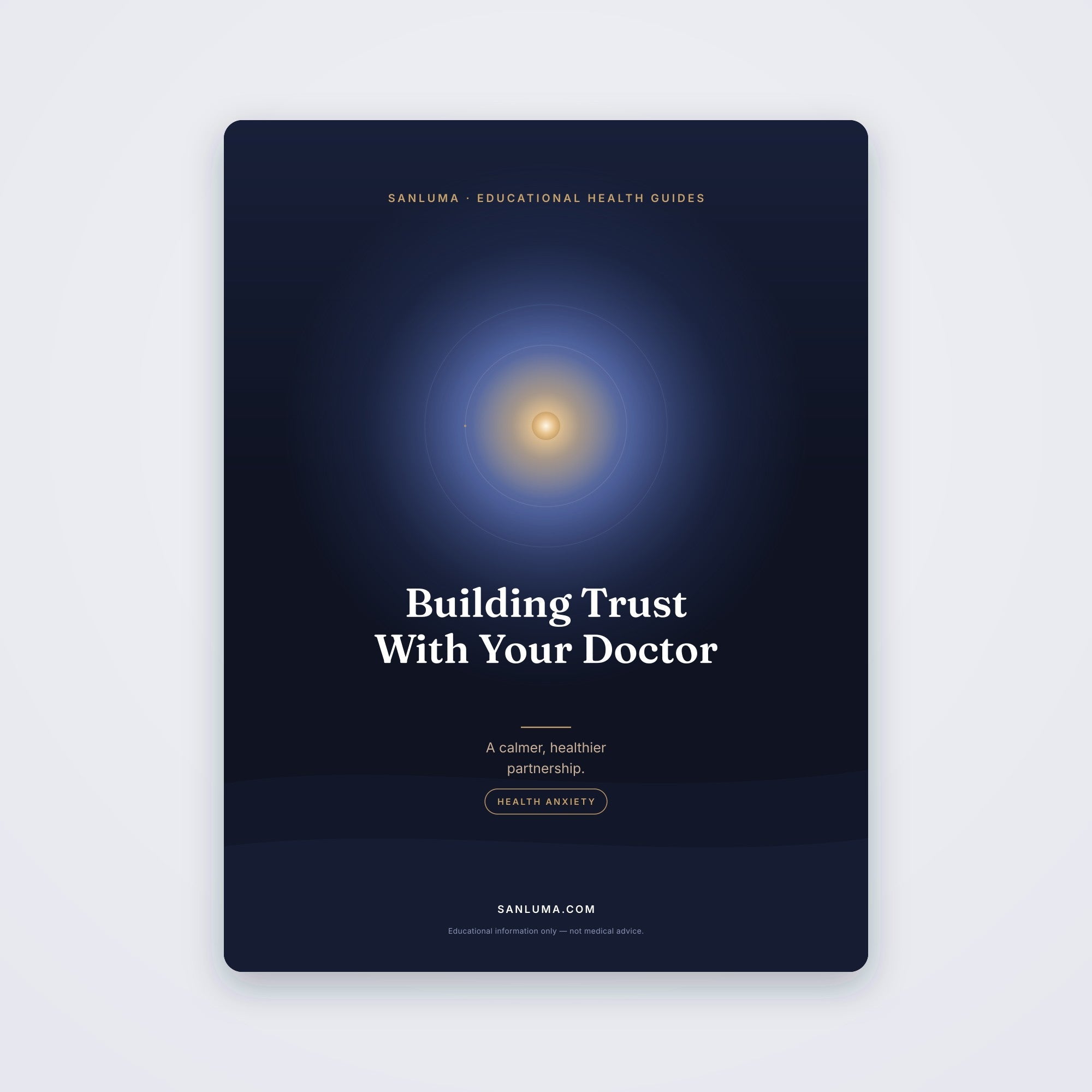 Building Trust With Your Doctor | SanLuma health guide cover