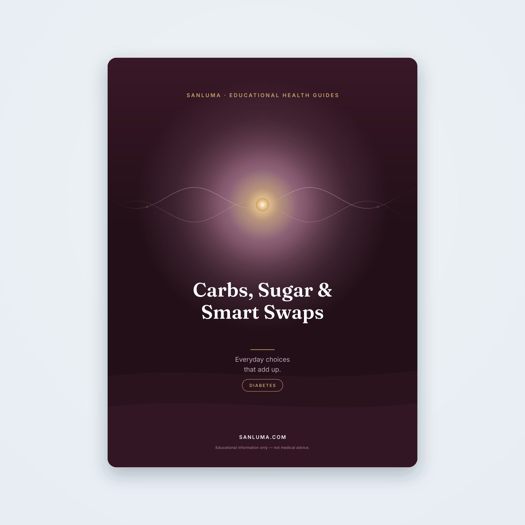 Carbs, Sugar & Smart Swaps | SanLuma health guide cover