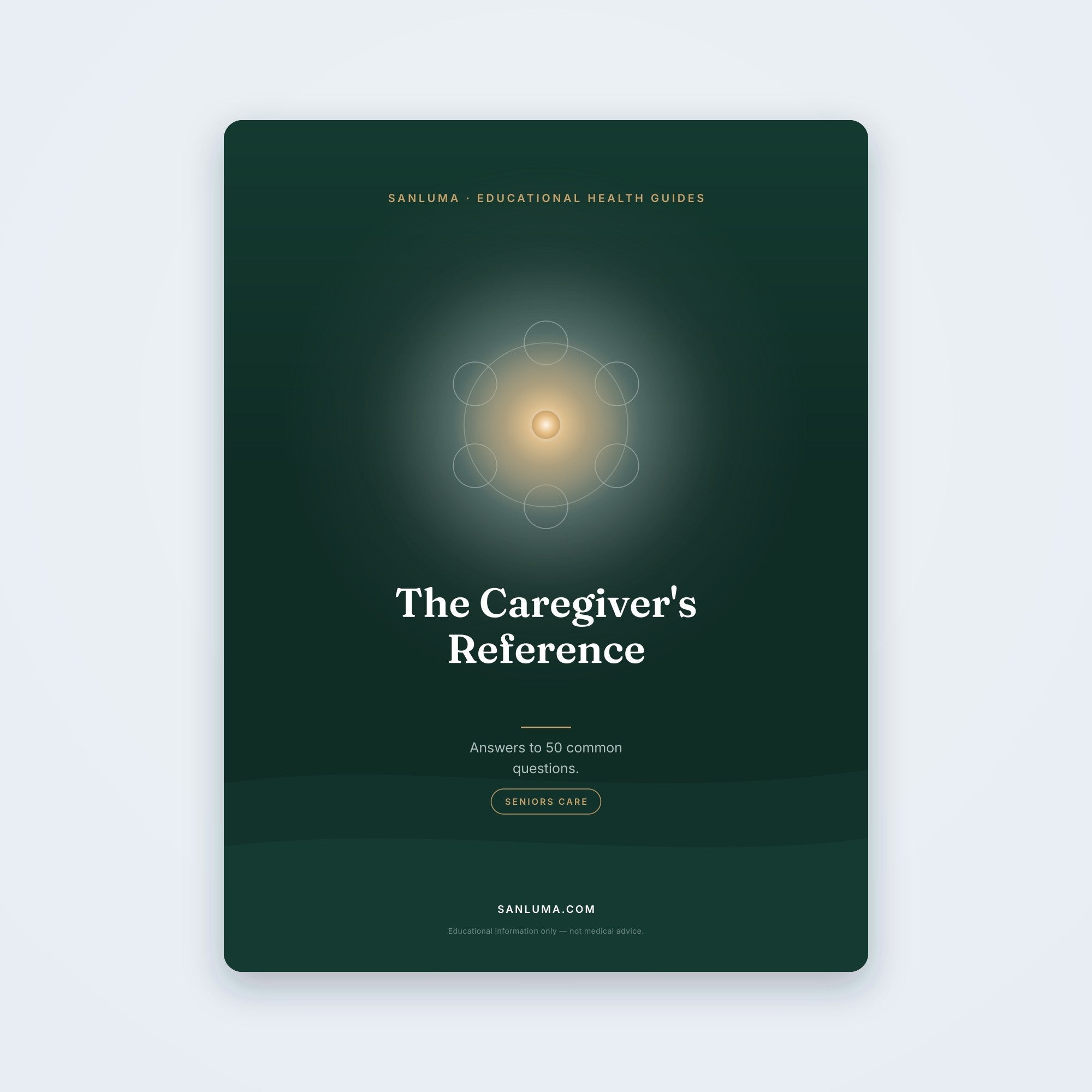 SanLuma educational caregiving PDF guide cover