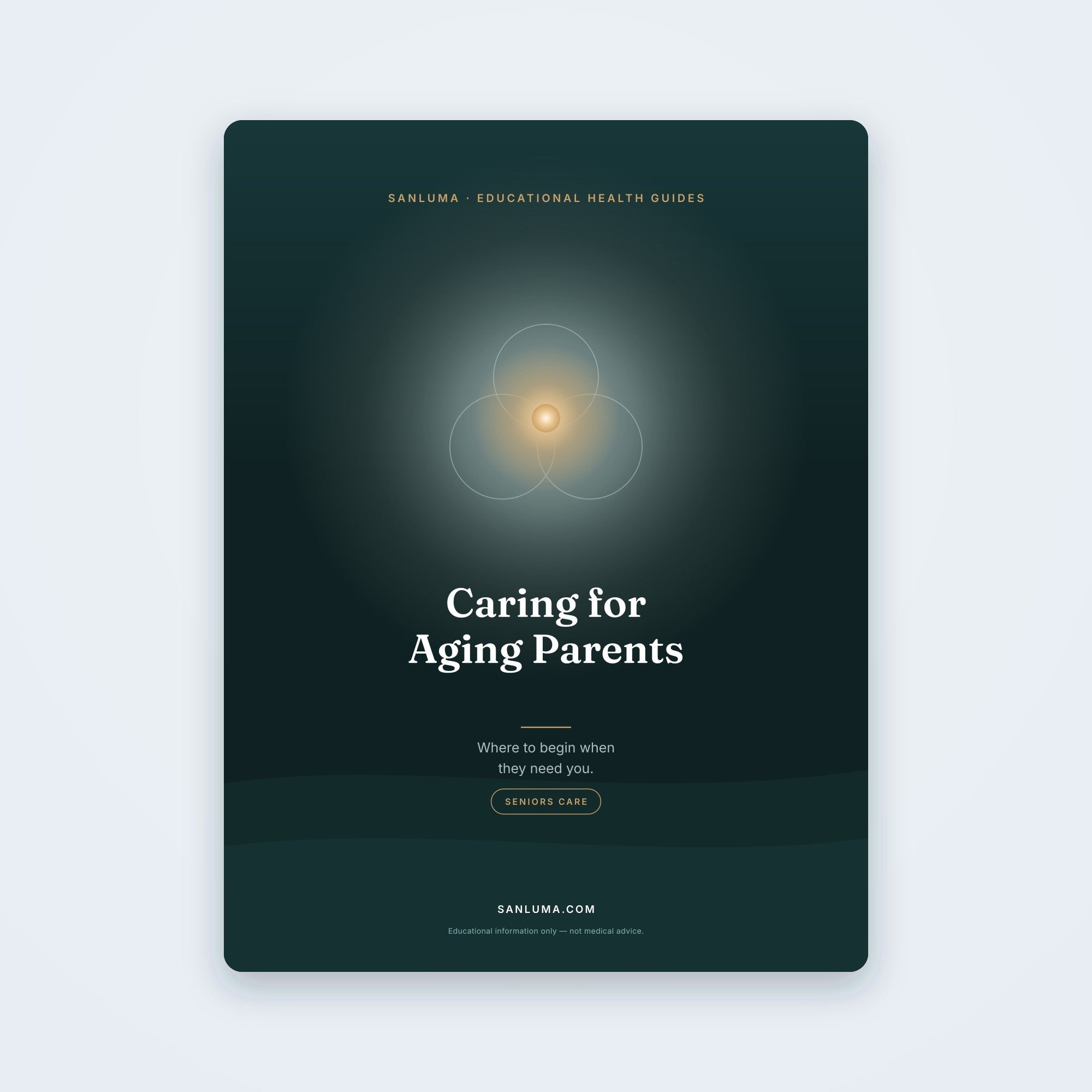 Caring for Aging Parents — Where to Begin | SanLuma health guide cover