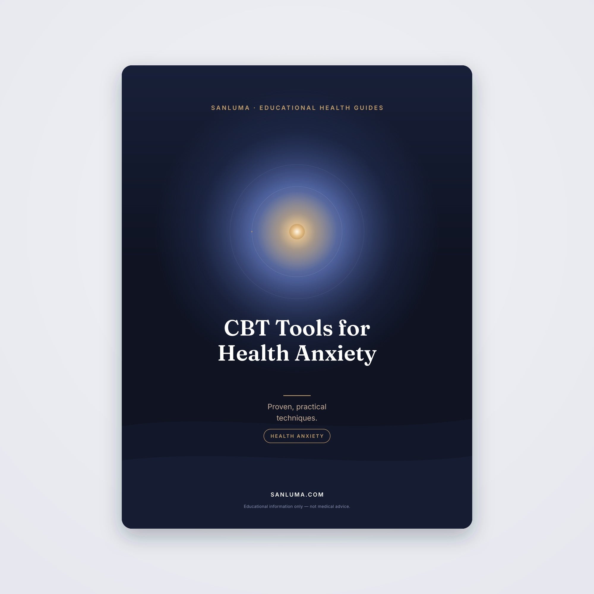 CBT Tools for Health Anxiety | SanLuma health guide cover