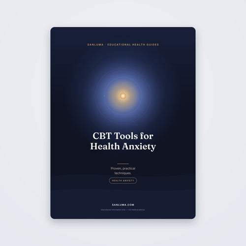 CBT Tools for Health Anxiety | SanLuma health guide cover
