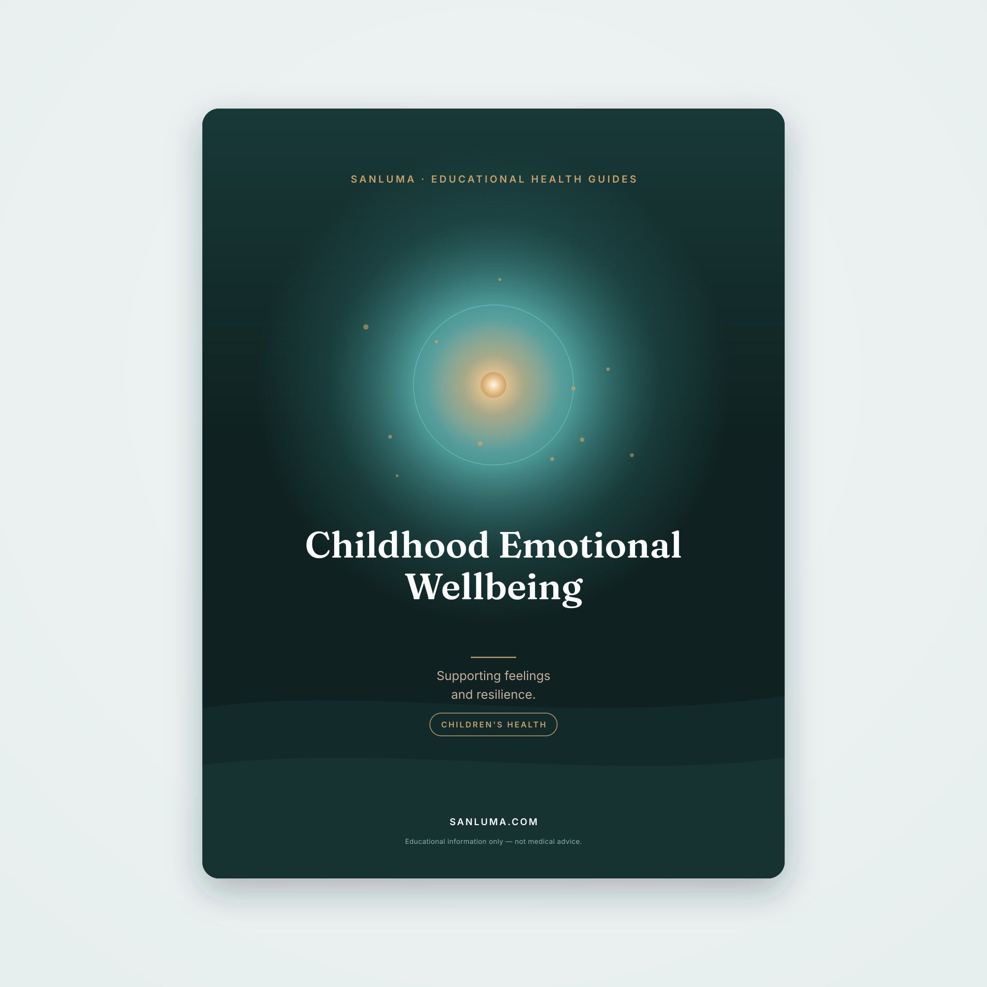 Childhood Emotional Wellbeing — Feelings & Resilience | SanLuma health guide cover