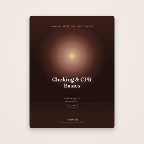Choking & CPR Basics — Know the Signs | SanLuma health guide cover