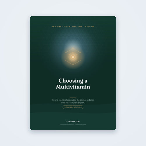 Choosing a Multivitamin — educational PDF guide by SanLuma
