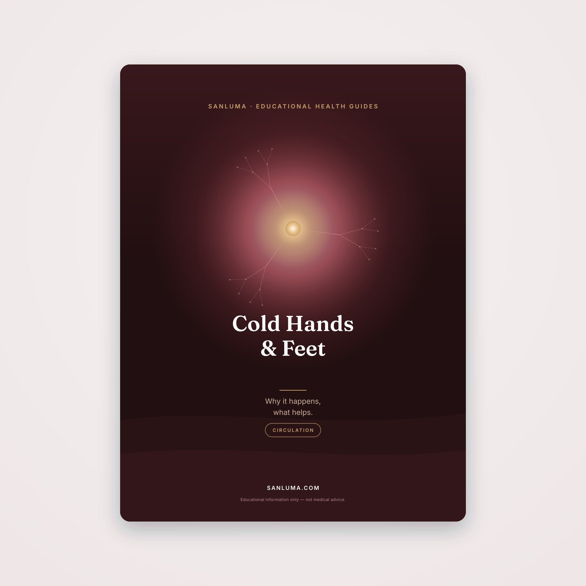 Cold Hands & Feet — Causes & Help | SanLuma health guide cover