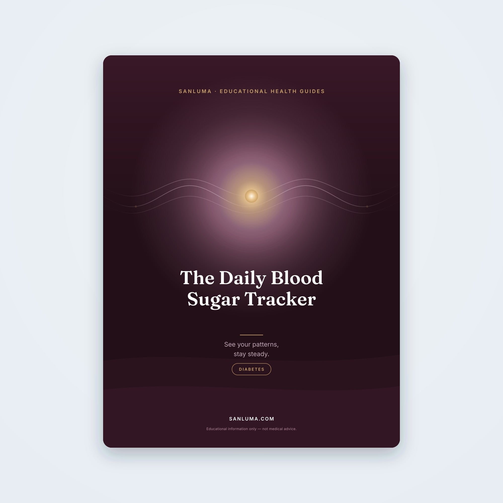 The Daily Blood-Sugar Tracker | SanLuma health guide cover