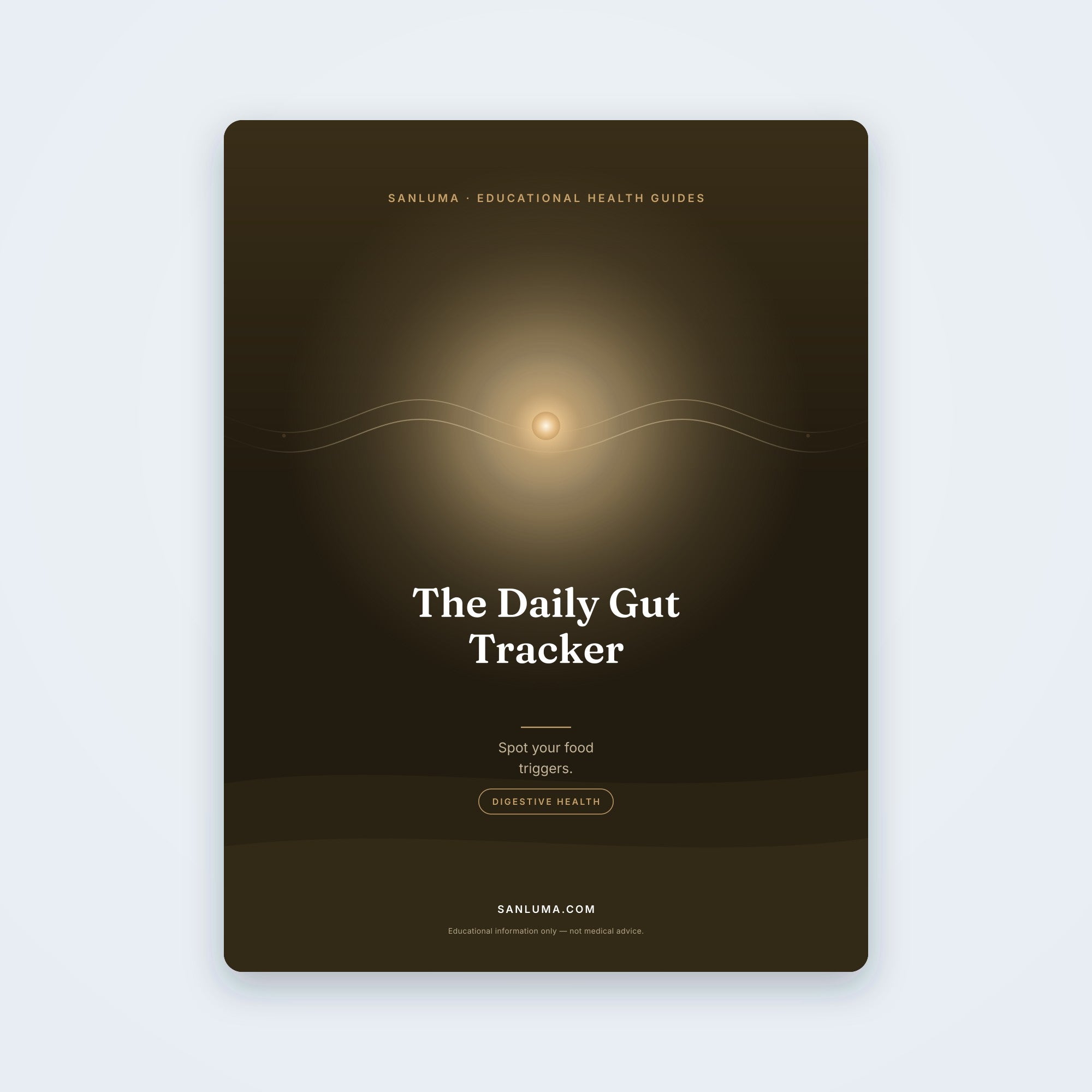 The Daily Gut-Health Tracker | SanLuma health guide cover