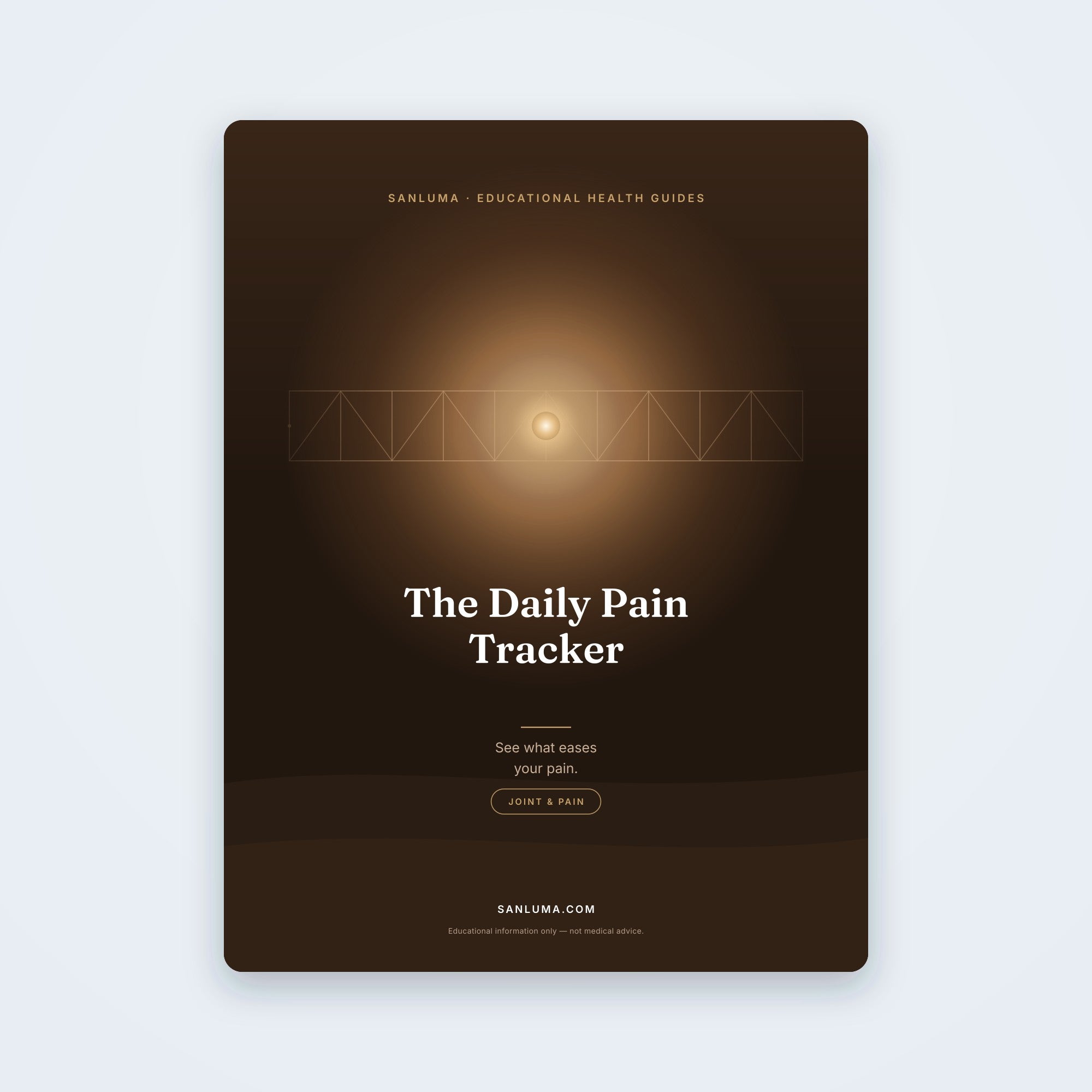 The Daily Pain & Movement Tracker | SanLuma health guide cover