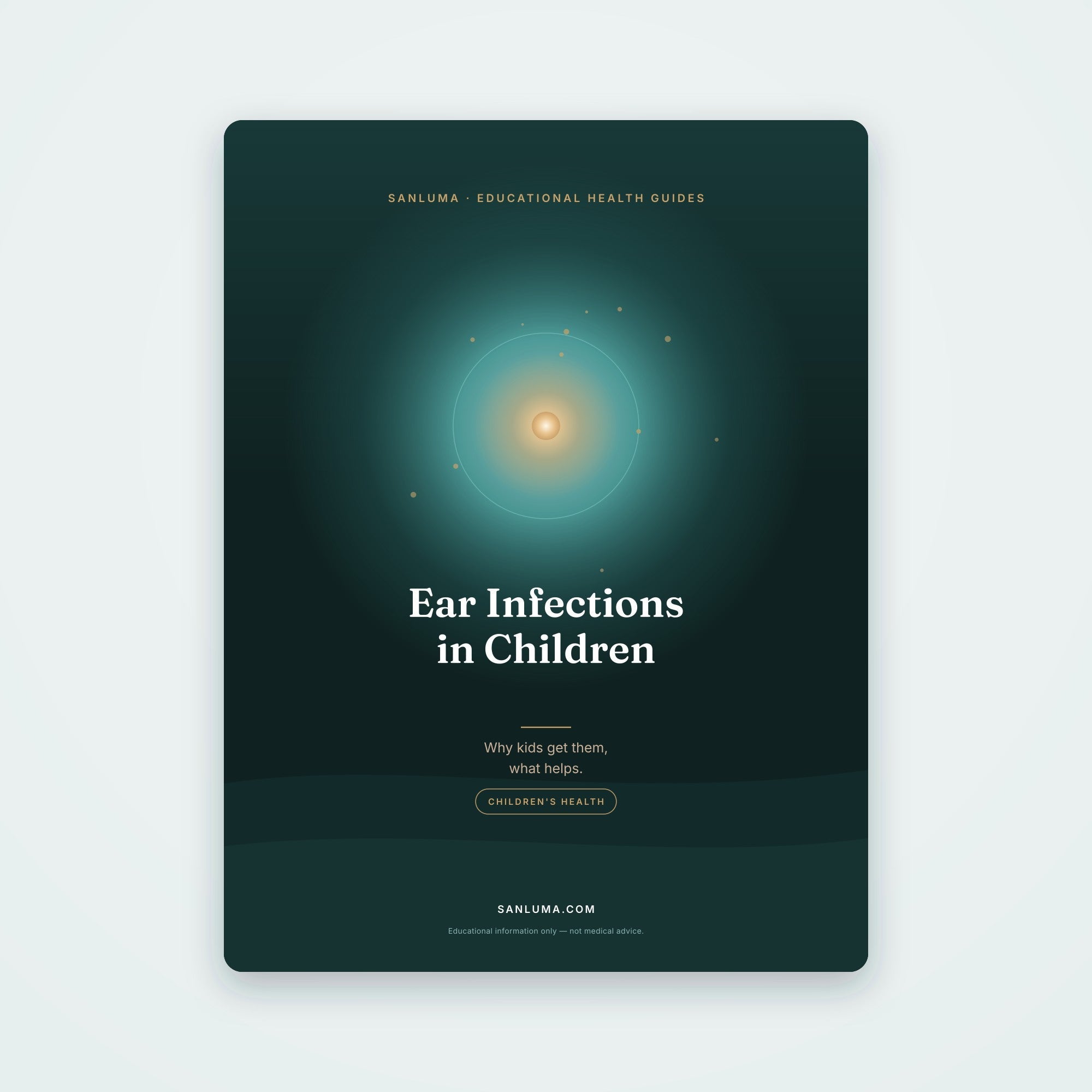 Ear Infections in Children — A Parent's Guide | SanLuma health guide cover
