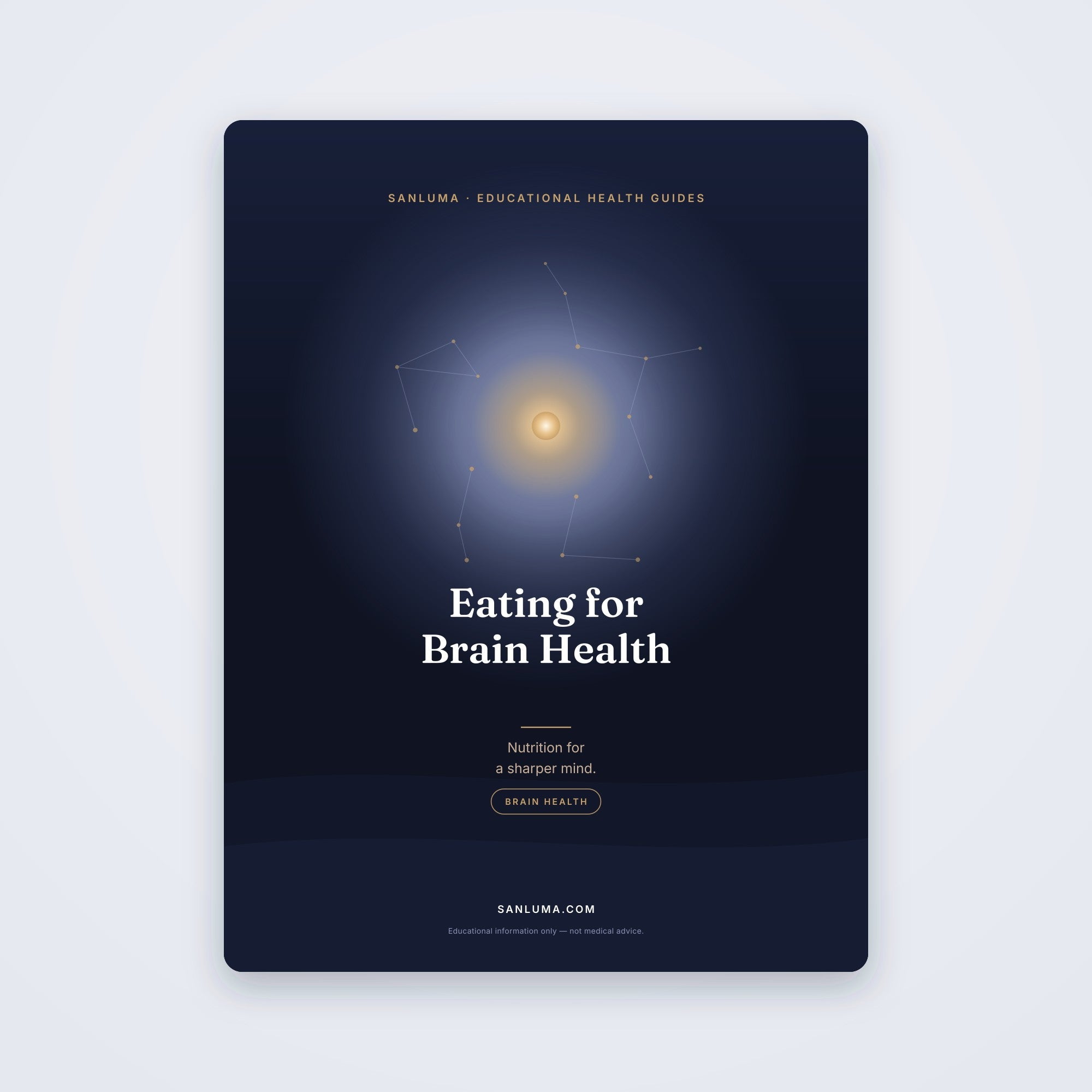 Eating for Brain Health — Nutrition for Your Mind | SanLuma health guide cover