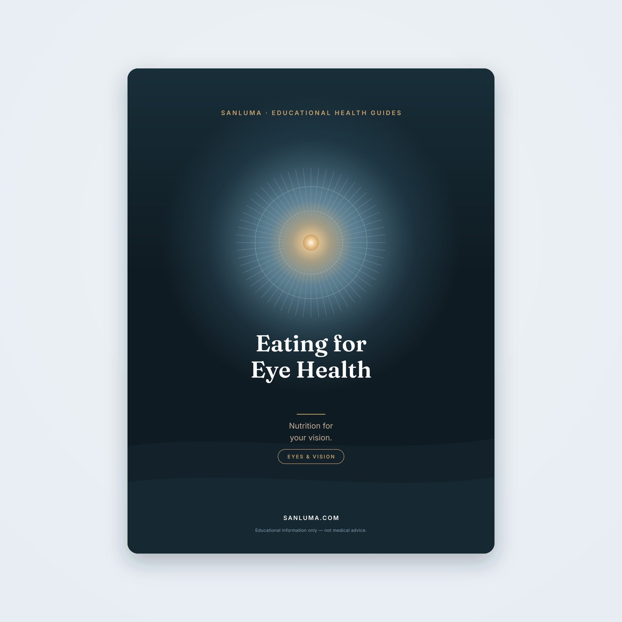 Eating for Eye Health — Nutrition for Your Vision | SanLuma health guide cover
