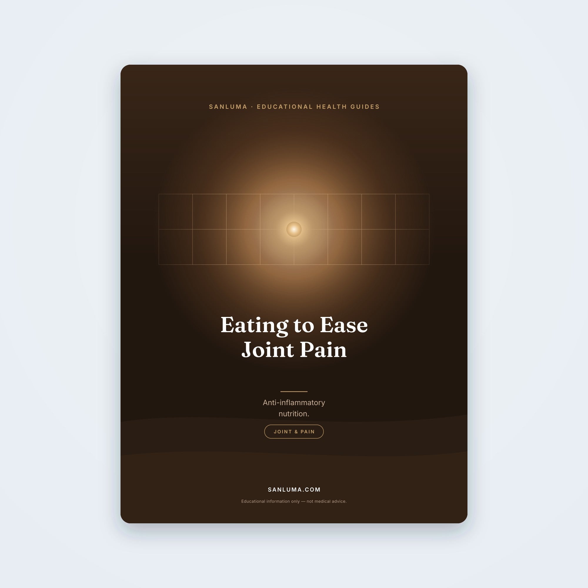 Eating to Ease Inflammation & Joint Pain | SanLuma health guide cover