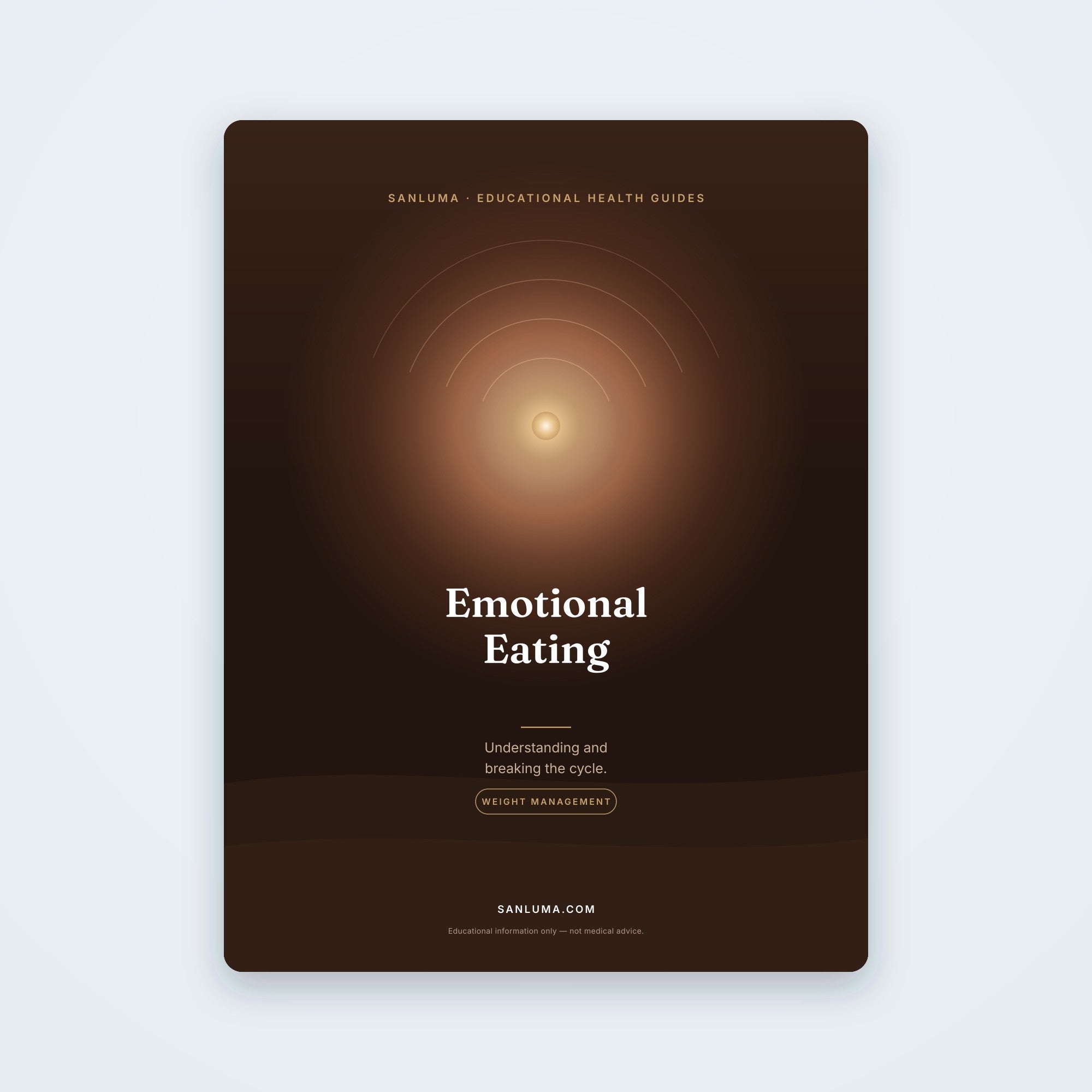 Emotional Eating — Understanding & Breaking the Cycle | SanLuma health guide cover