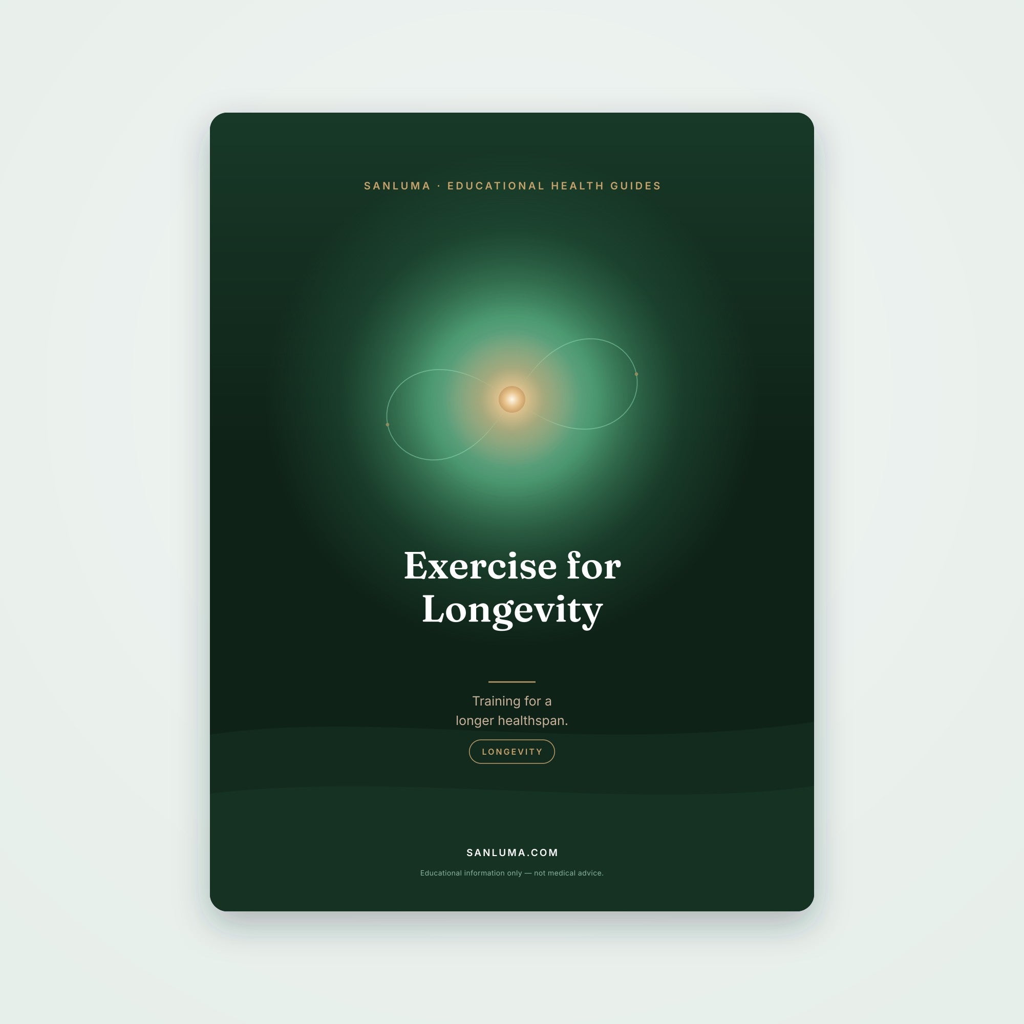Exercise for Longevity | SanLuma health guide cover
