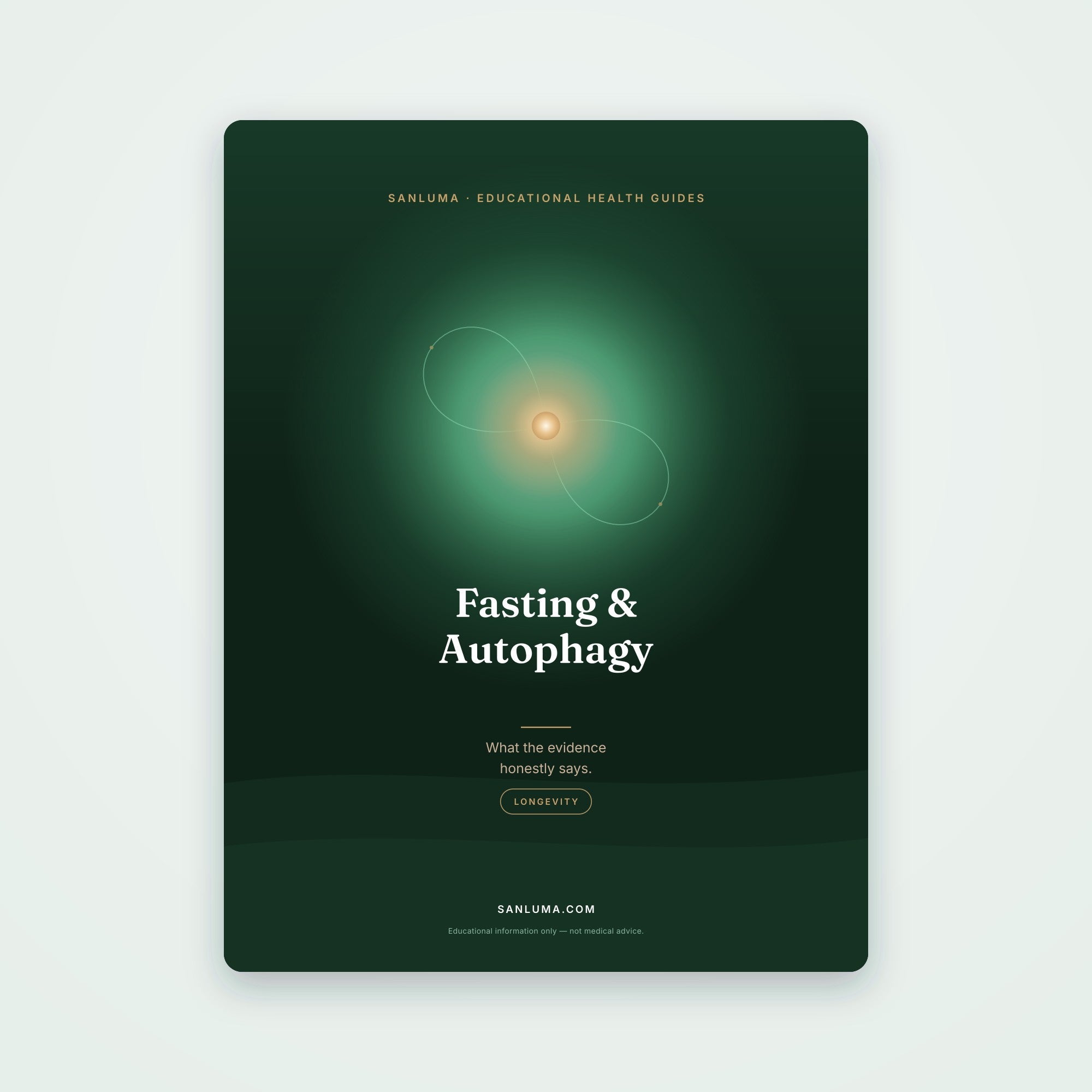 Fasting & Autophagy, Honestly | SanLuma health guide cover