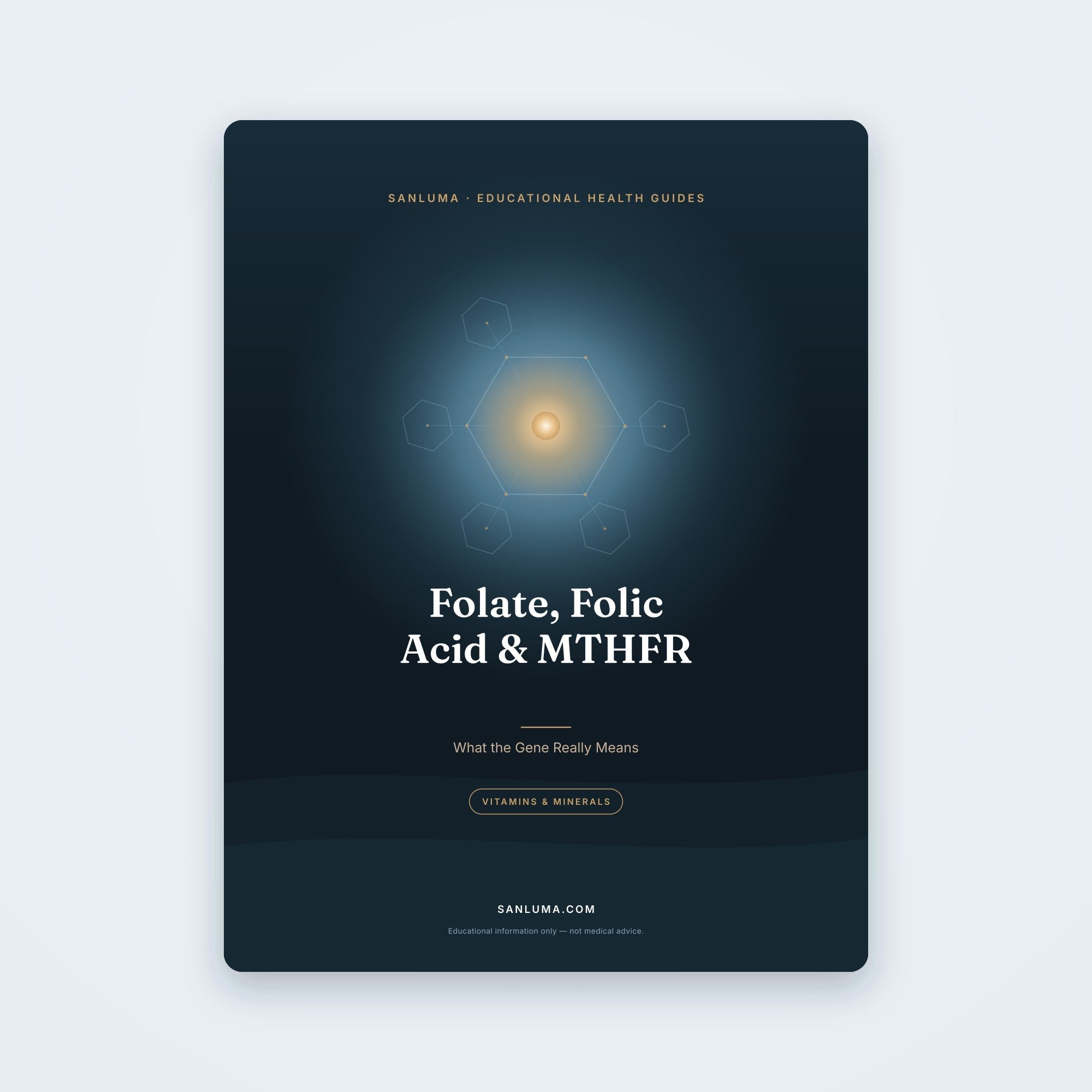 Folate, Folic Acid & MTHFR — What the Gene Really Means | SanLuma health guide cover