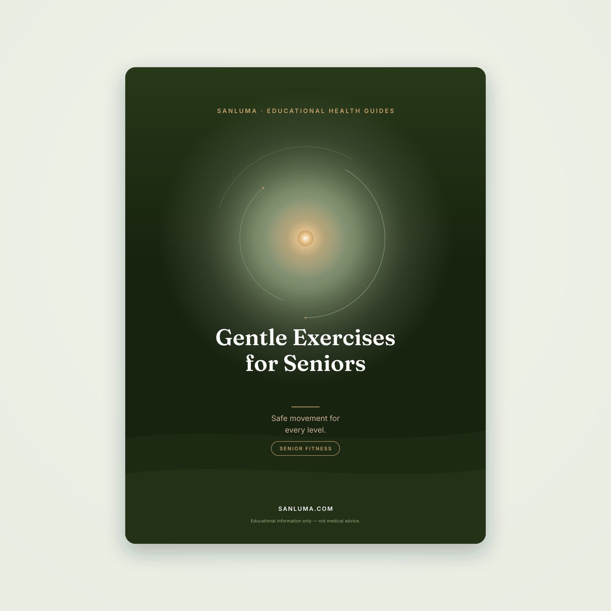 Gentle Exercises for Seniors — Safe Movement | SanLuma health guide cover