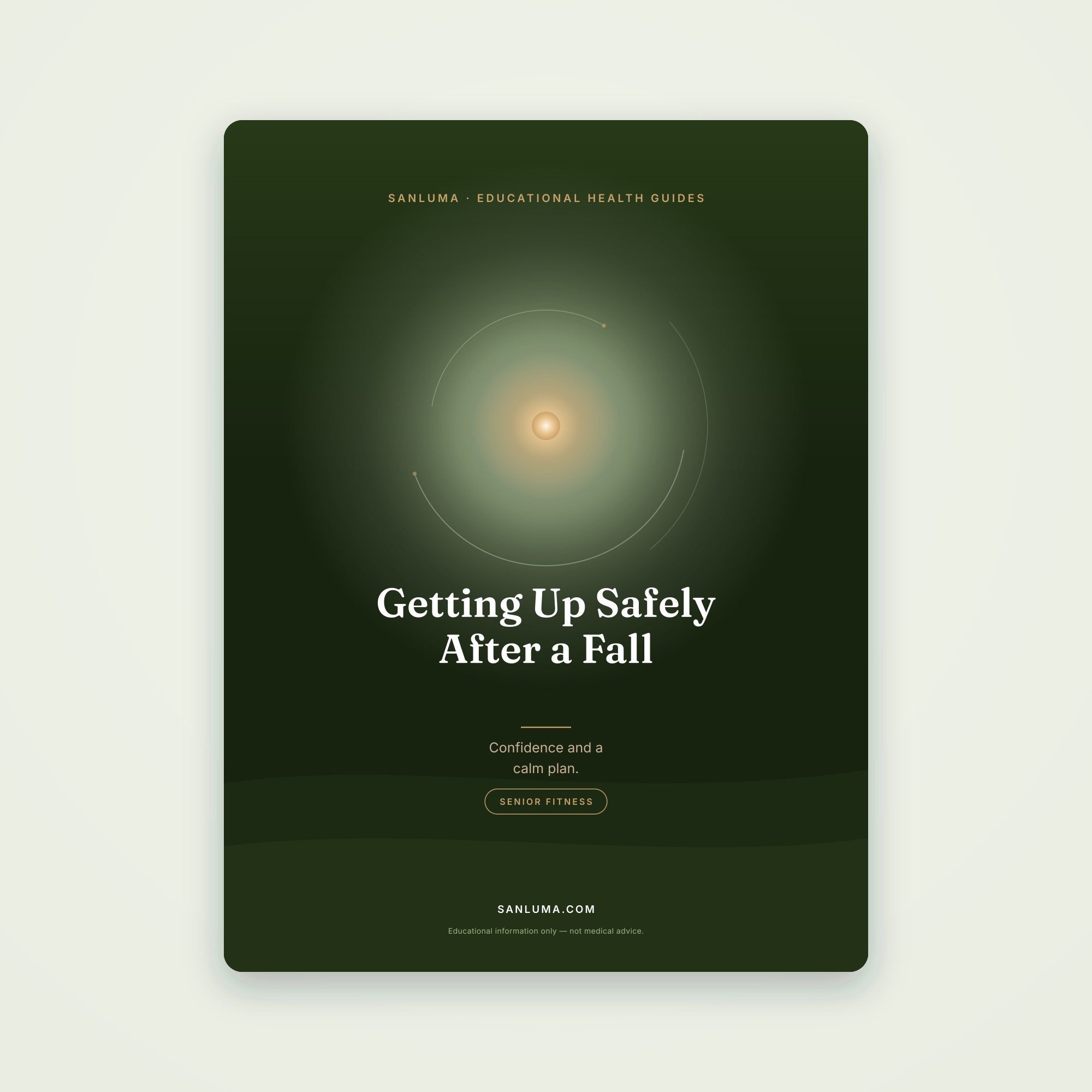 Getting Up Safely After a Fall | SanLuma health guide cover