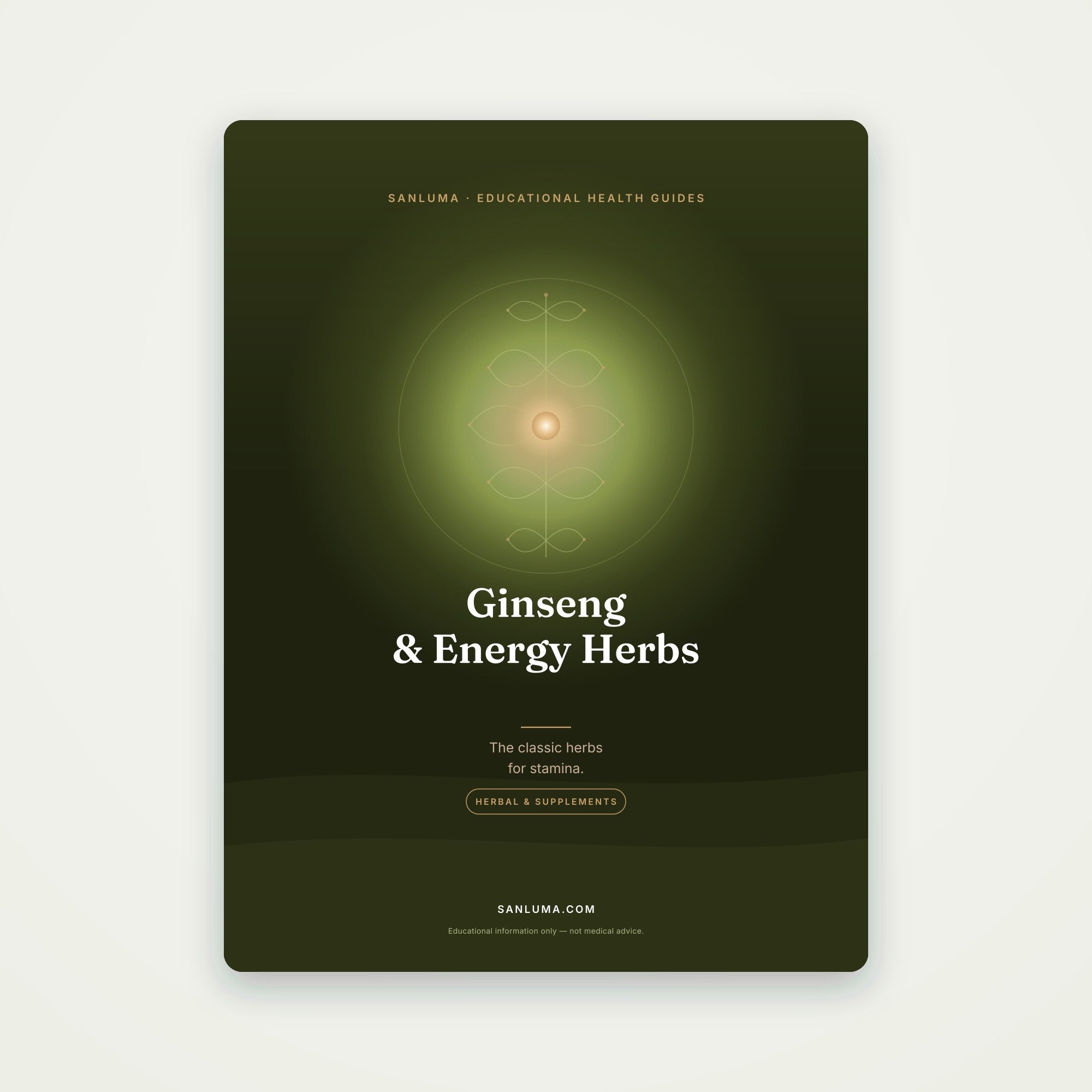 Ginseng & Energy Herbs | SanLuma health guide cover