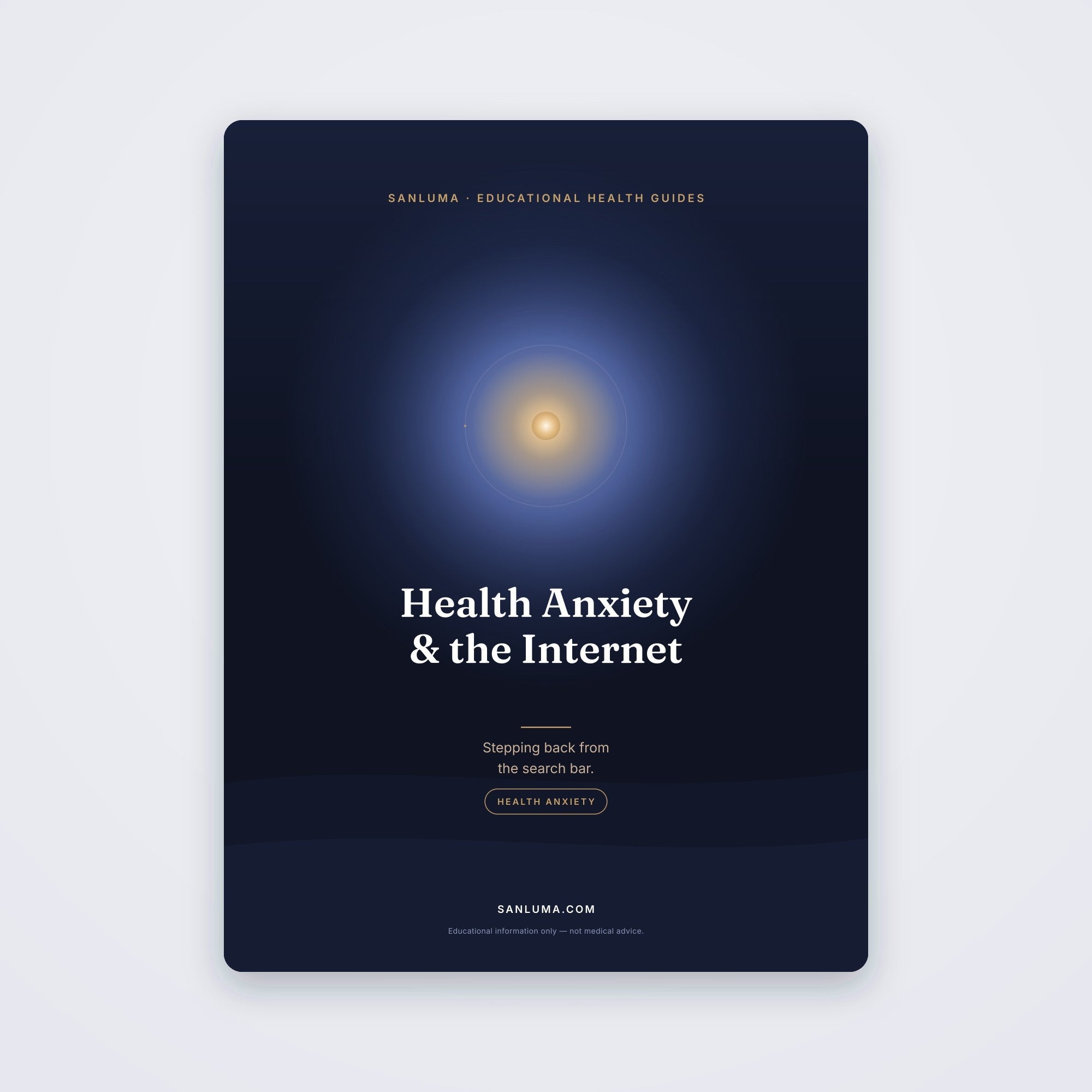 Health Anxiety & the Internet | SanLuma health guide cover