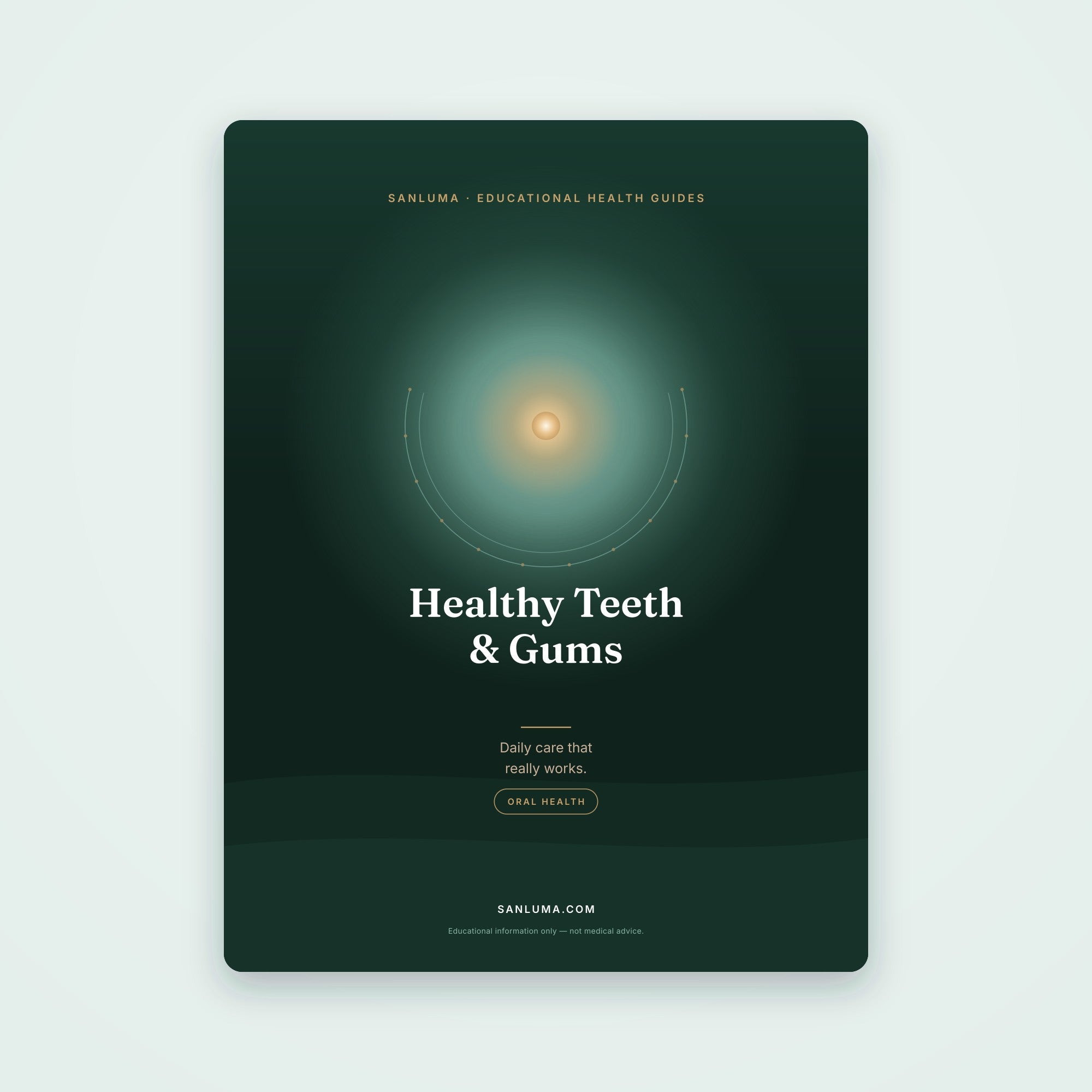 Healthy Teeth & Gums — Daily Care That Works | SanLuma health guide cover
