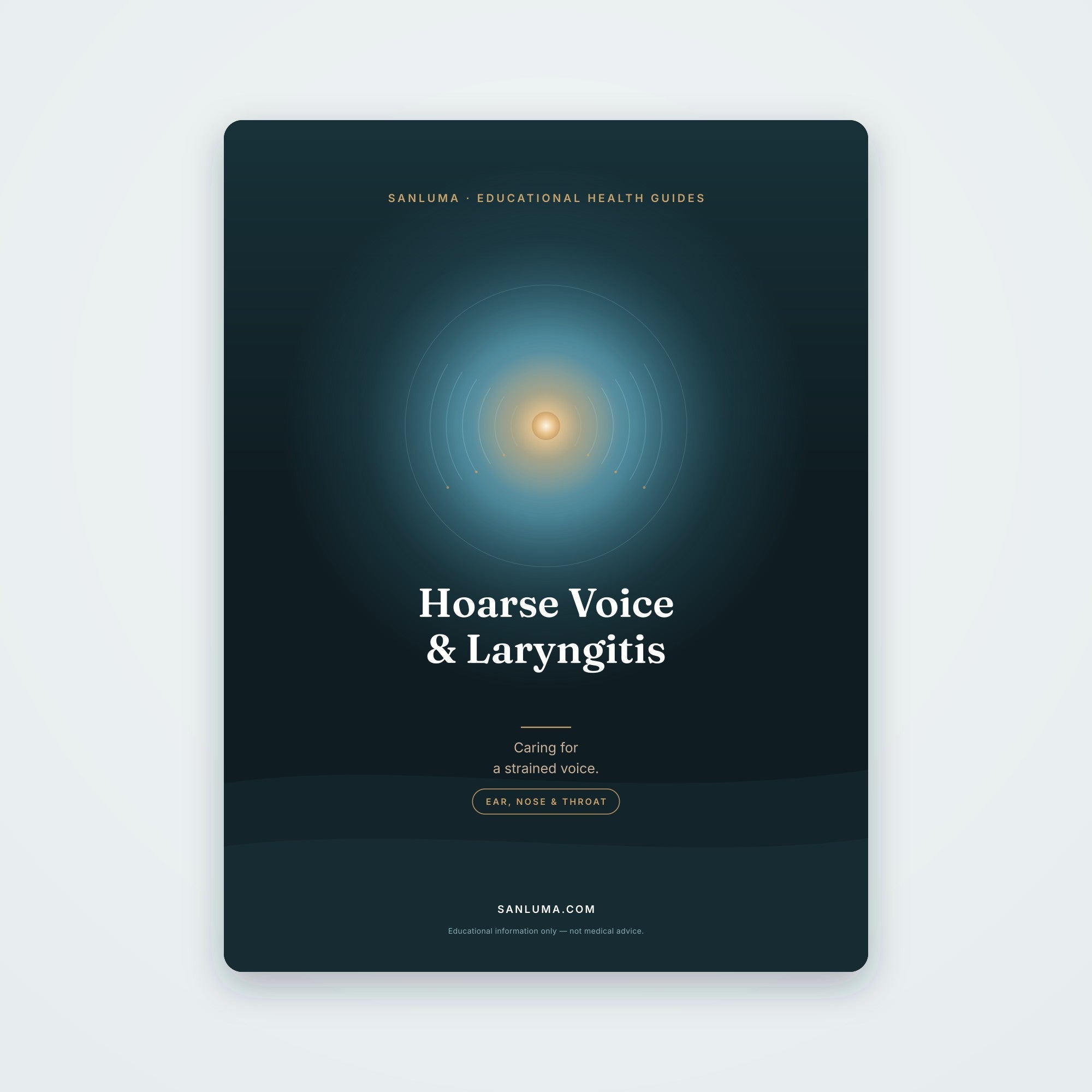 Hoarse Voice & Laryngitis | SanLuma health guide cover